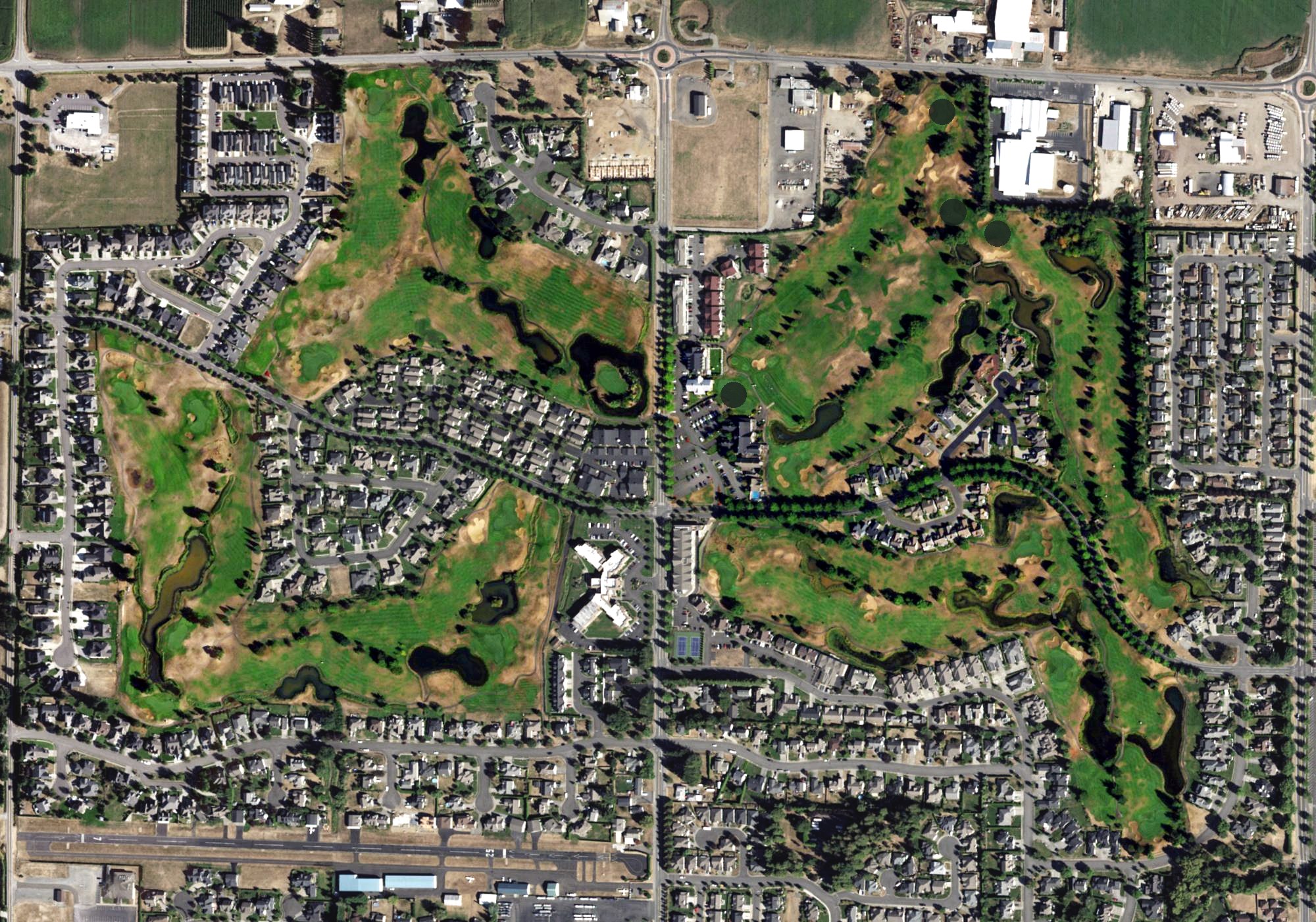 Aerial view of Homestead Golf & Country Club, WA