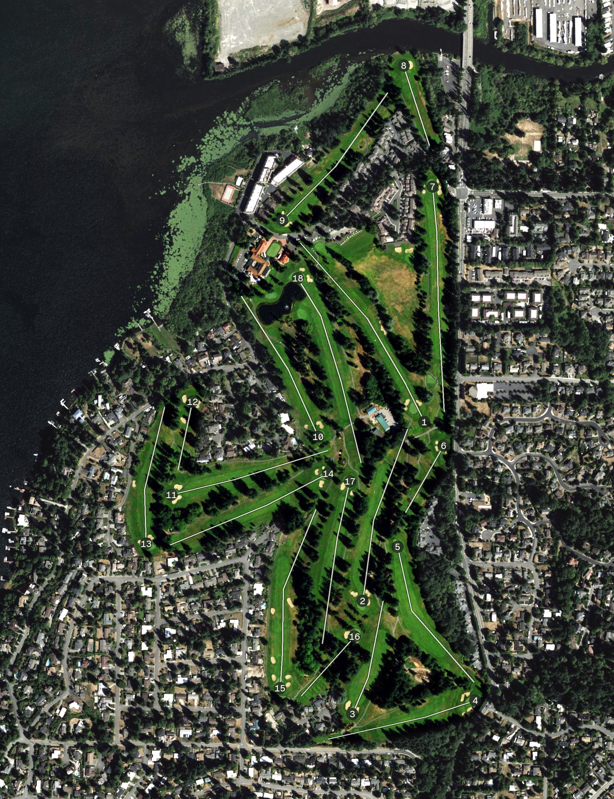 Aerial view of Inglewood Golf Club, WA