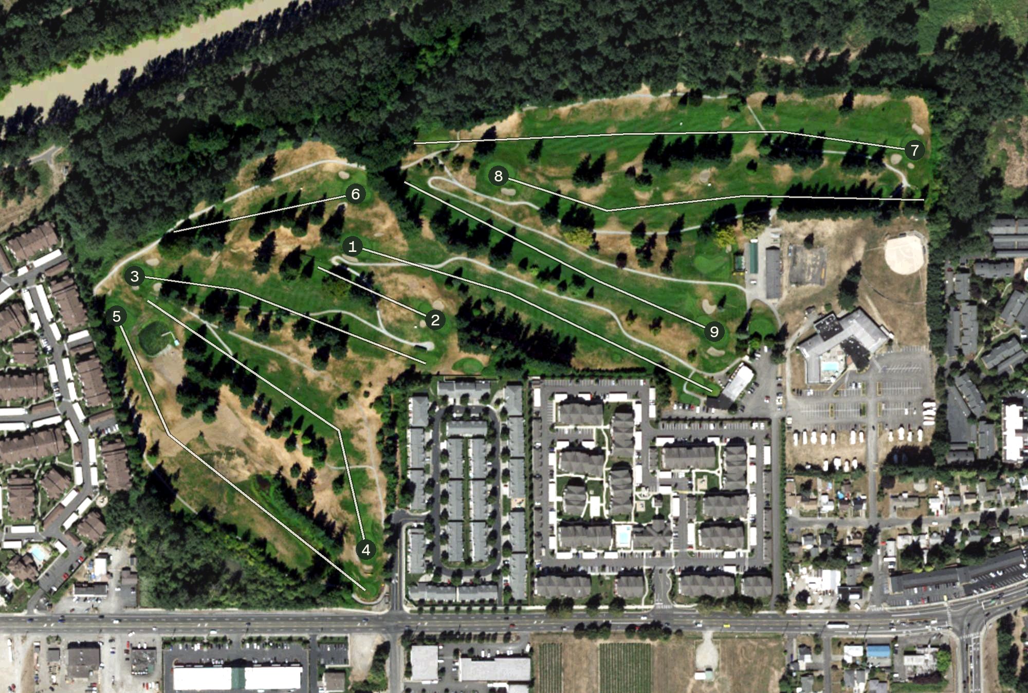 Aerial view of Linden Golf & Country Club, WA