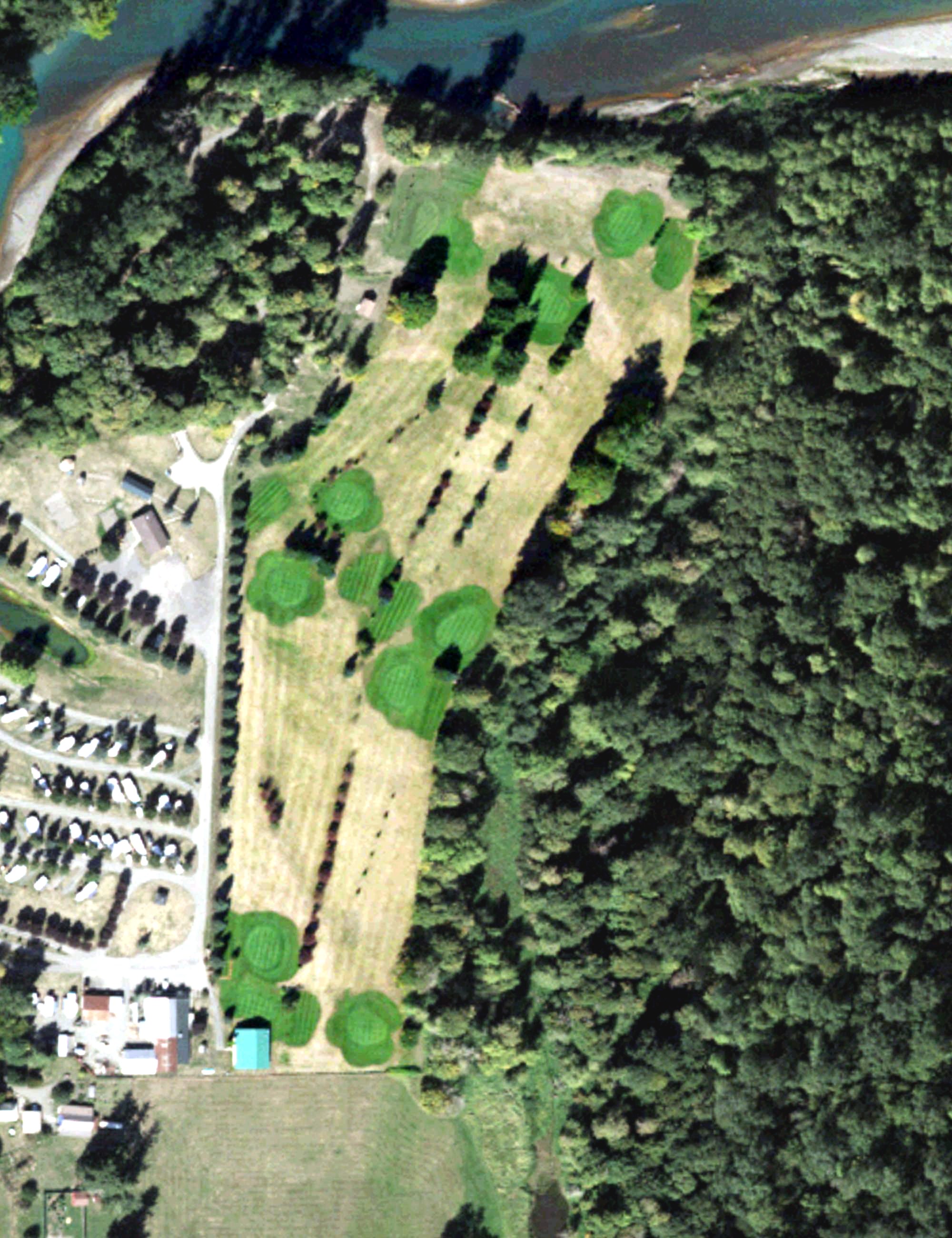 Aerial view of Maple Grove Golf, WA