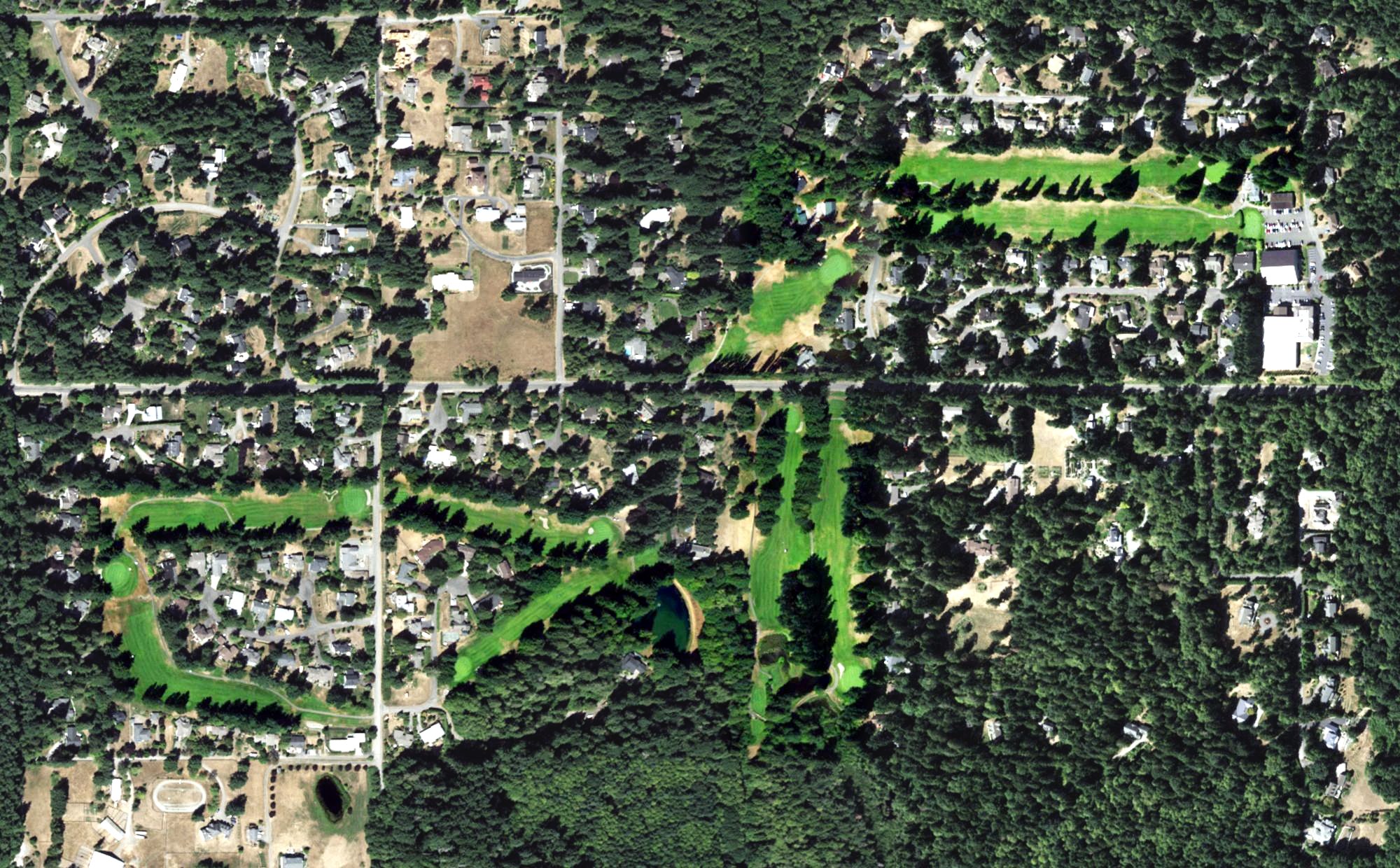 Aerial view of Meadowmeer Golf & Country Club, WA