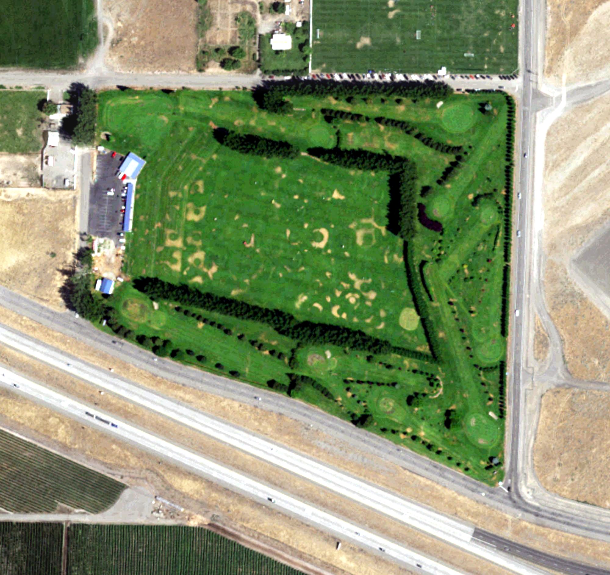 Aerial view of Pasco Golfland, WA