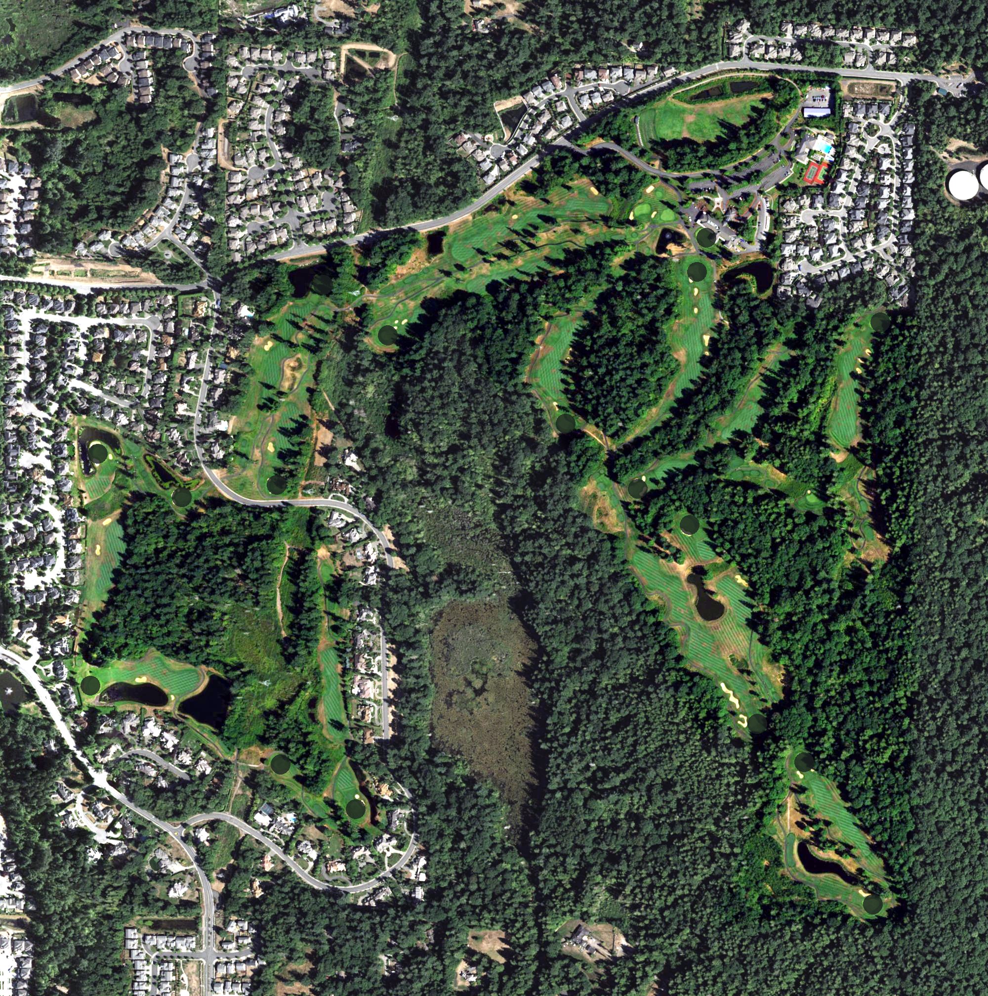 Aerial view of Plateau Club, WA