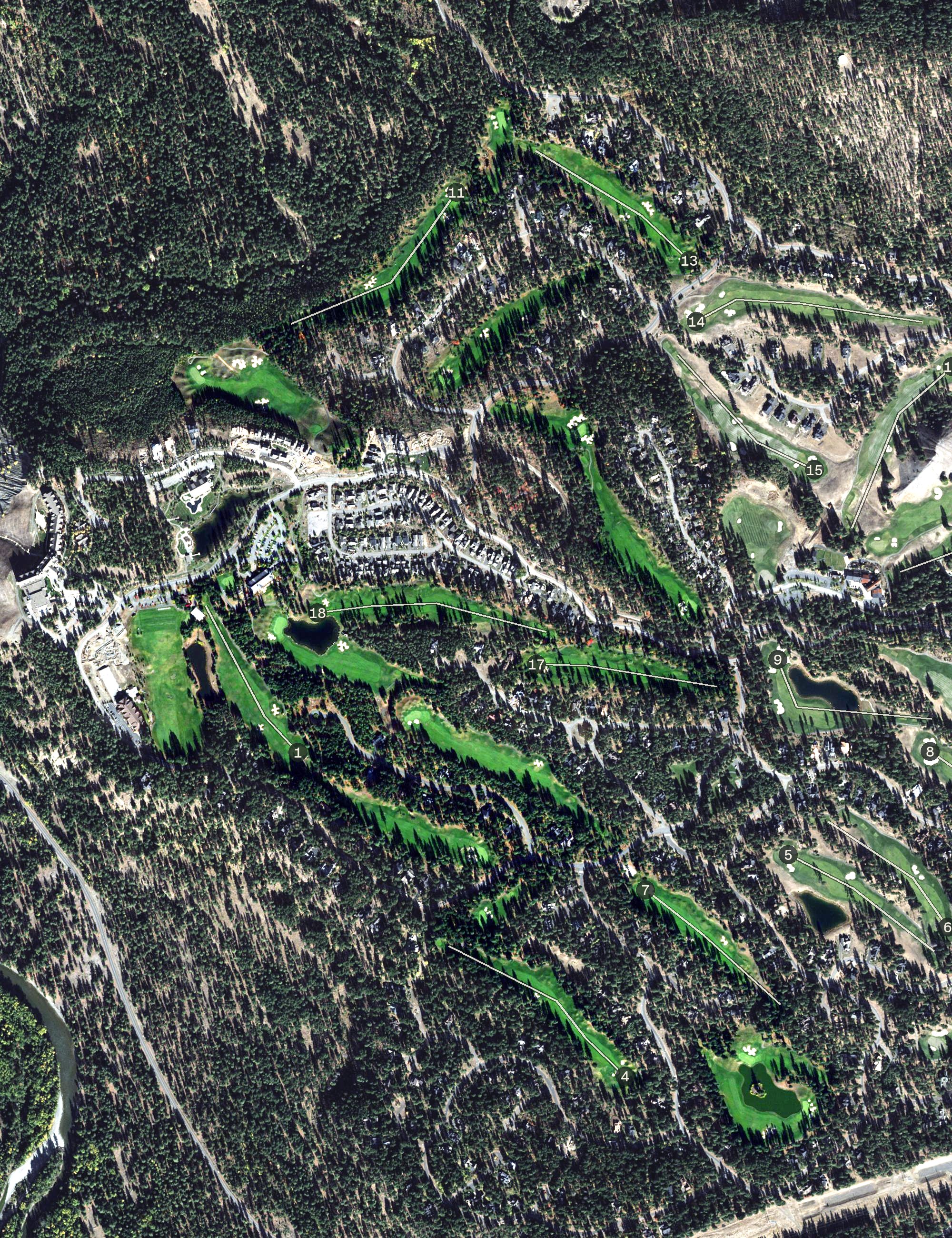 Aerial view of Prospector Golf Course, WA
