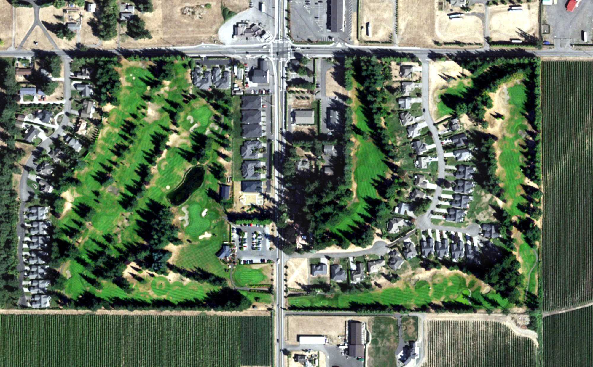 Aerial view of Raspberry Ridge Golf Course, WA