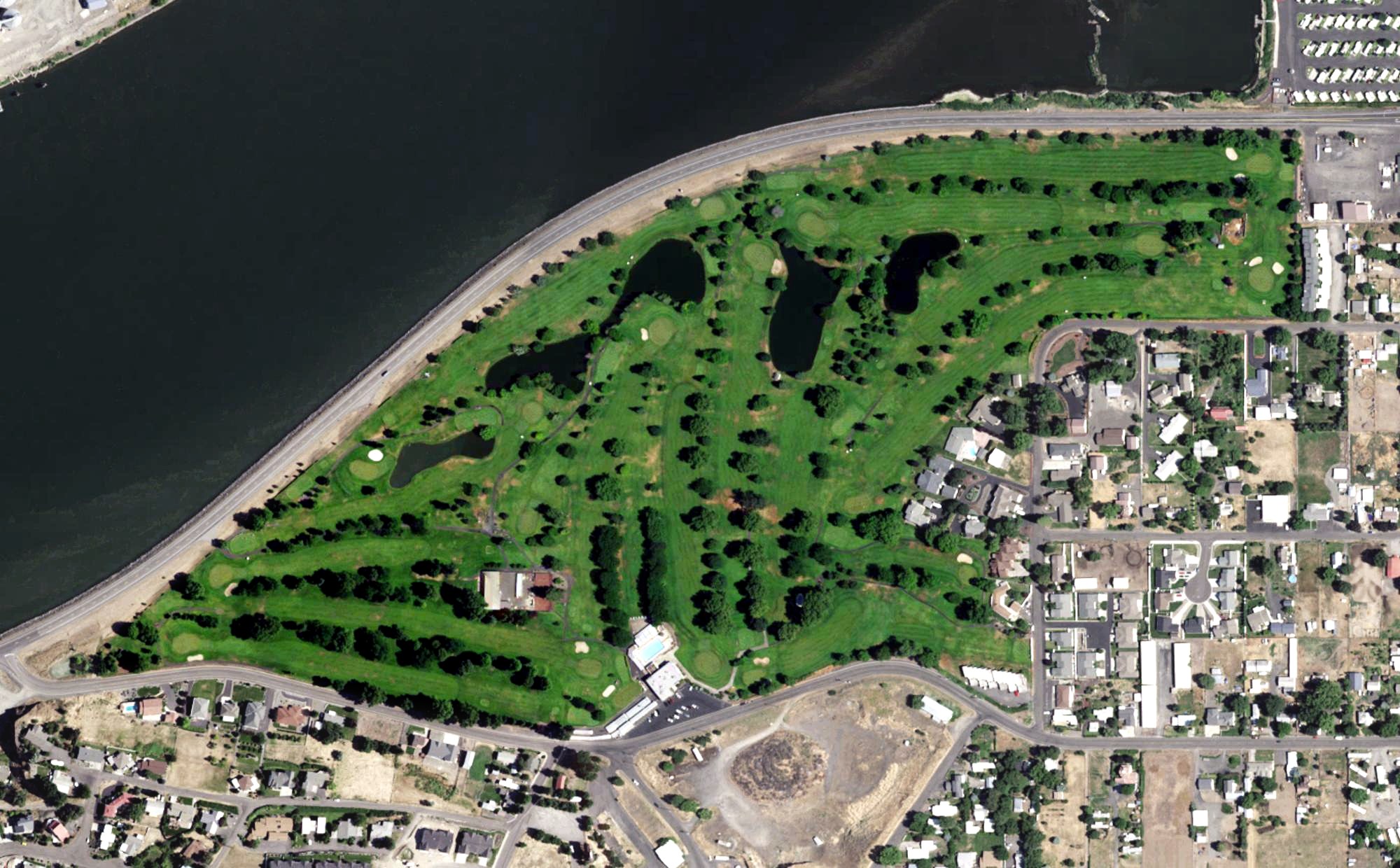Aerial view of Red Wolf Golf Club, WA
