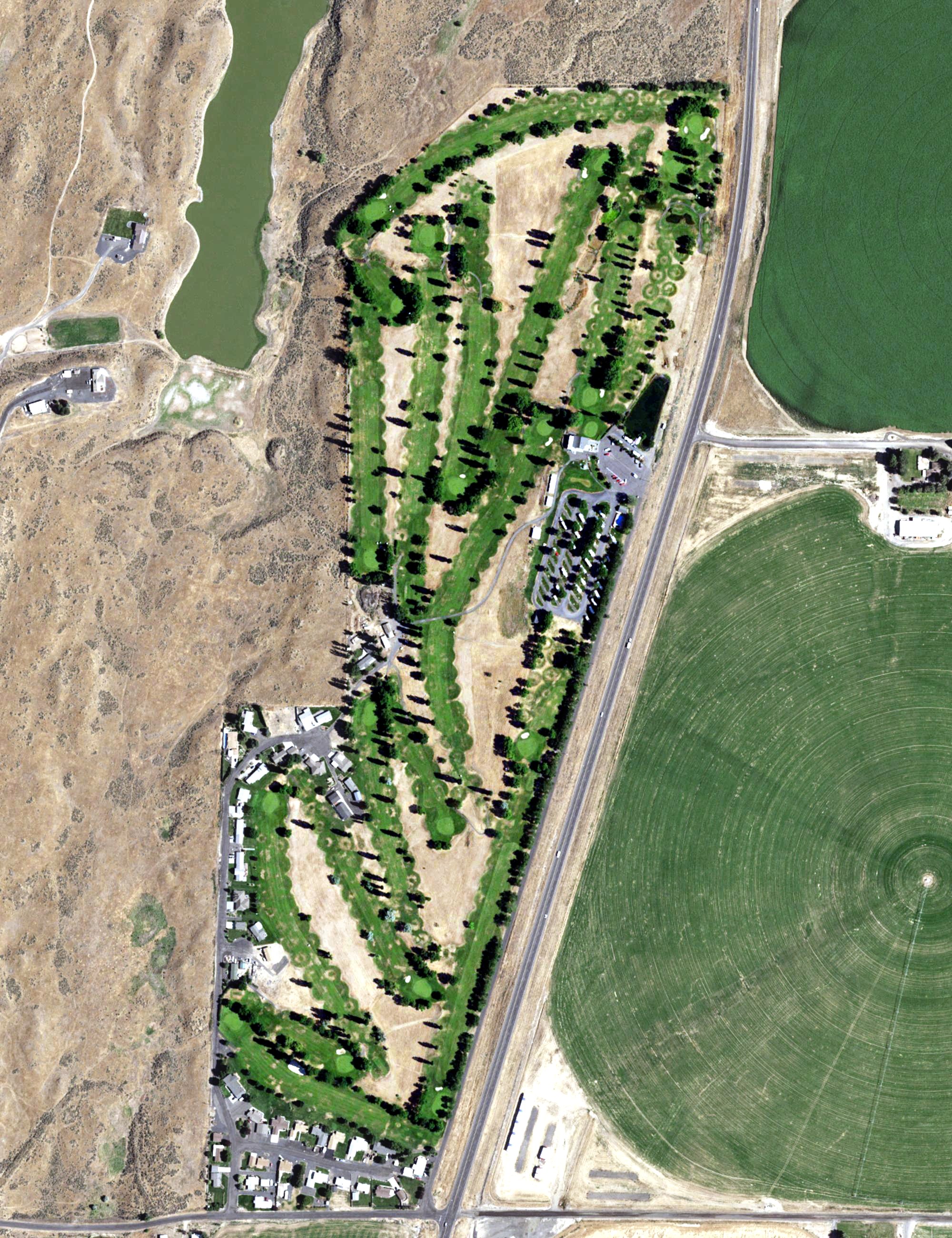 Aerial view of Sage Hills Golf Club, WA