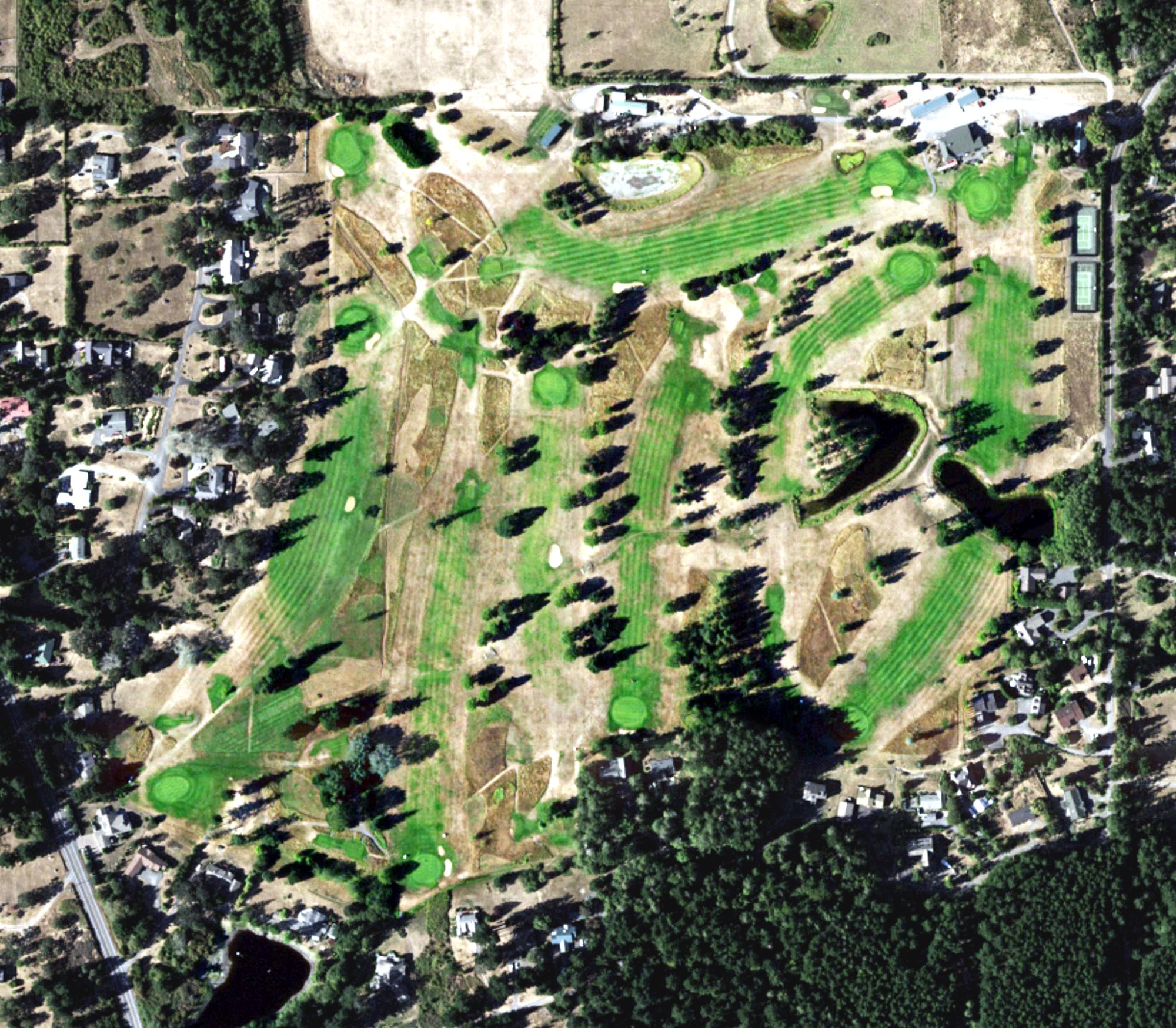 Aerial view of San Juan Golf & Tennis Club, WA