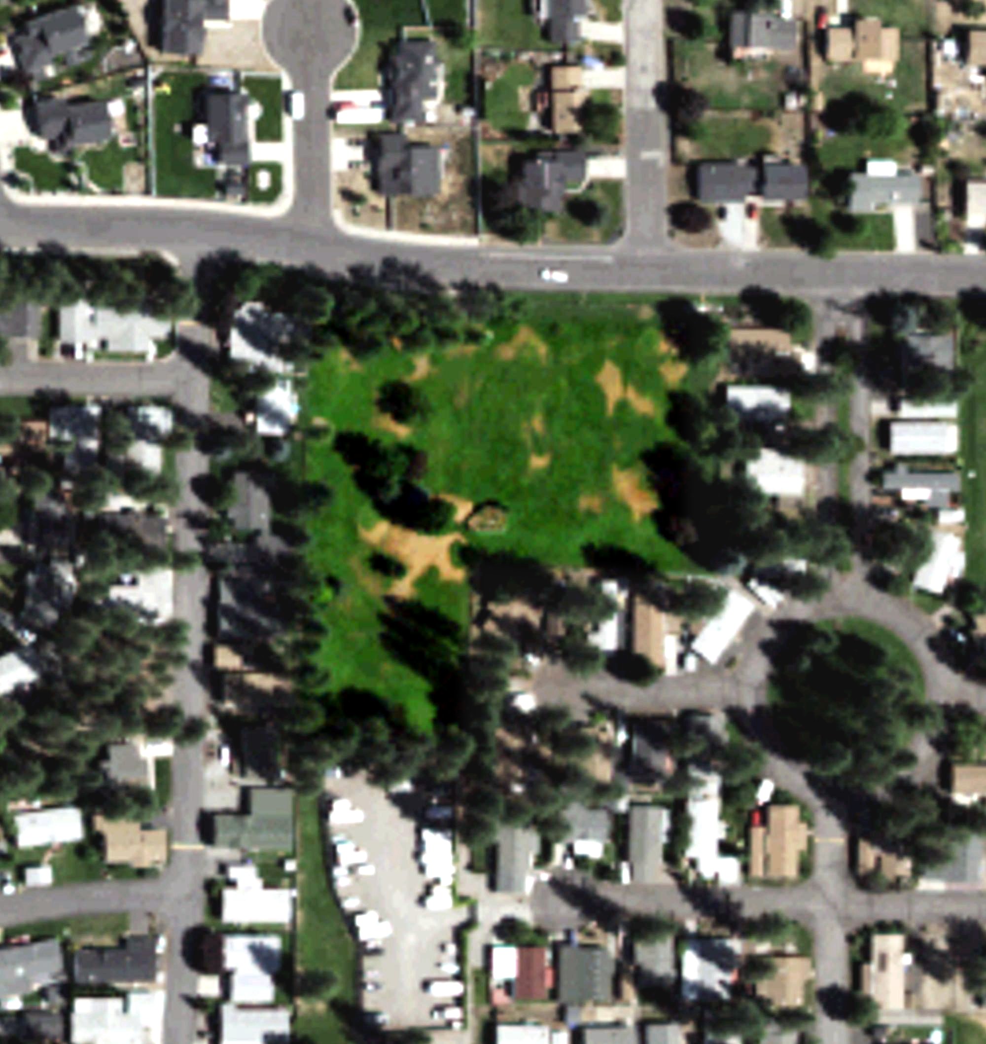 Aerial view of Shenandoah Forest Park Golf Course, WA