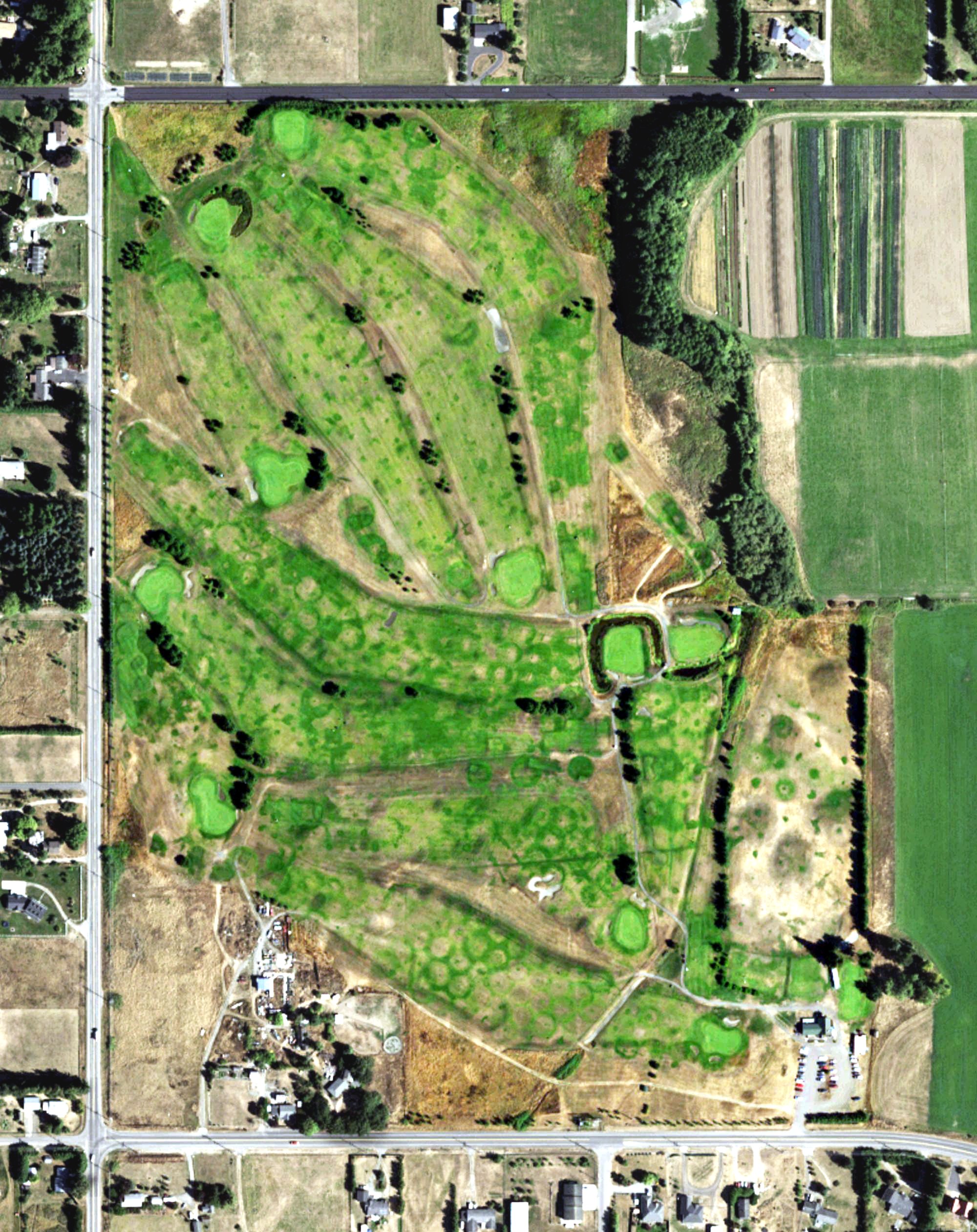 Aerial view of Sky Ridge Golf Course, WA