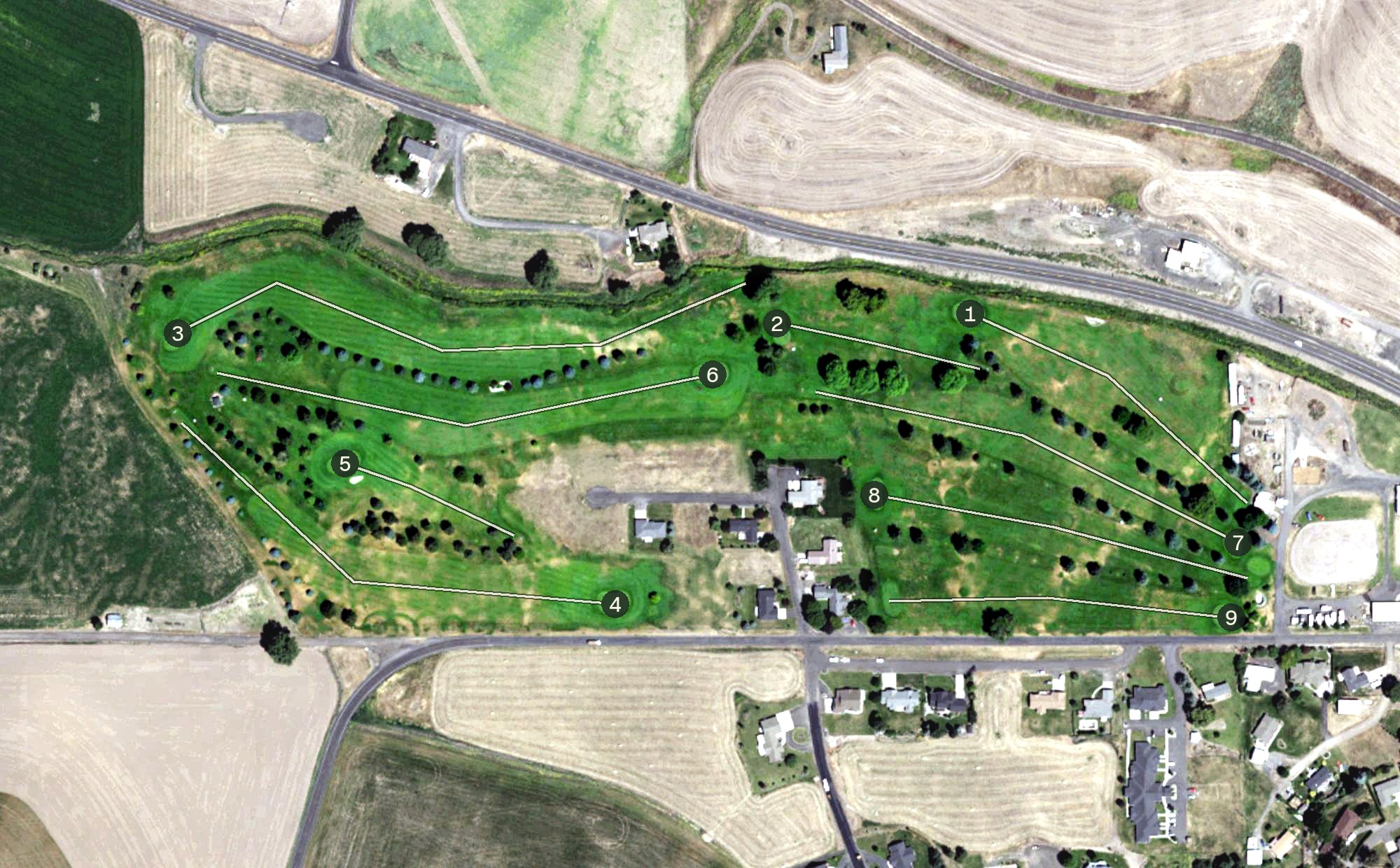 Aerial view of St John Golf & Country Club, WA