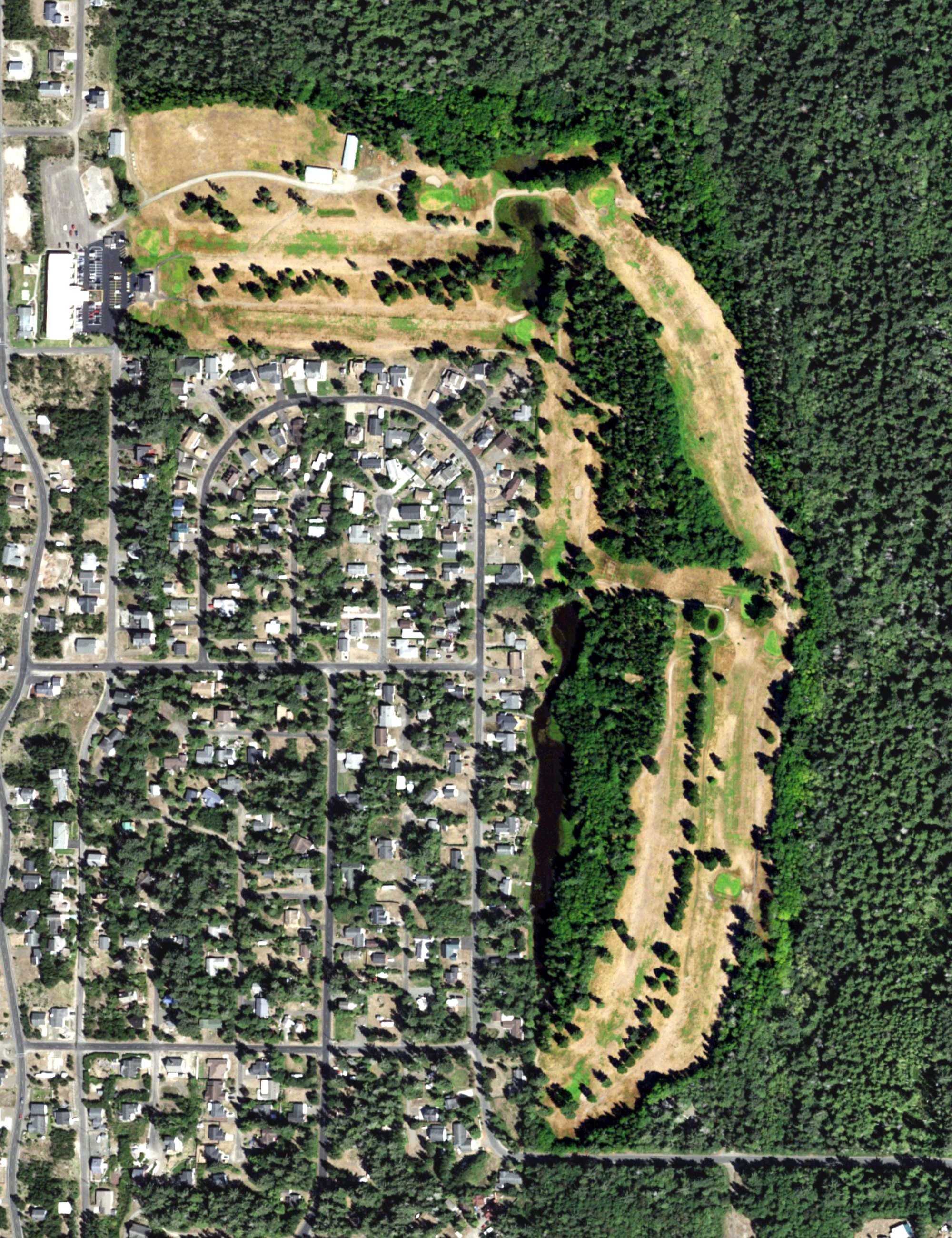 Aerial view of Surfside Golf Course, WA