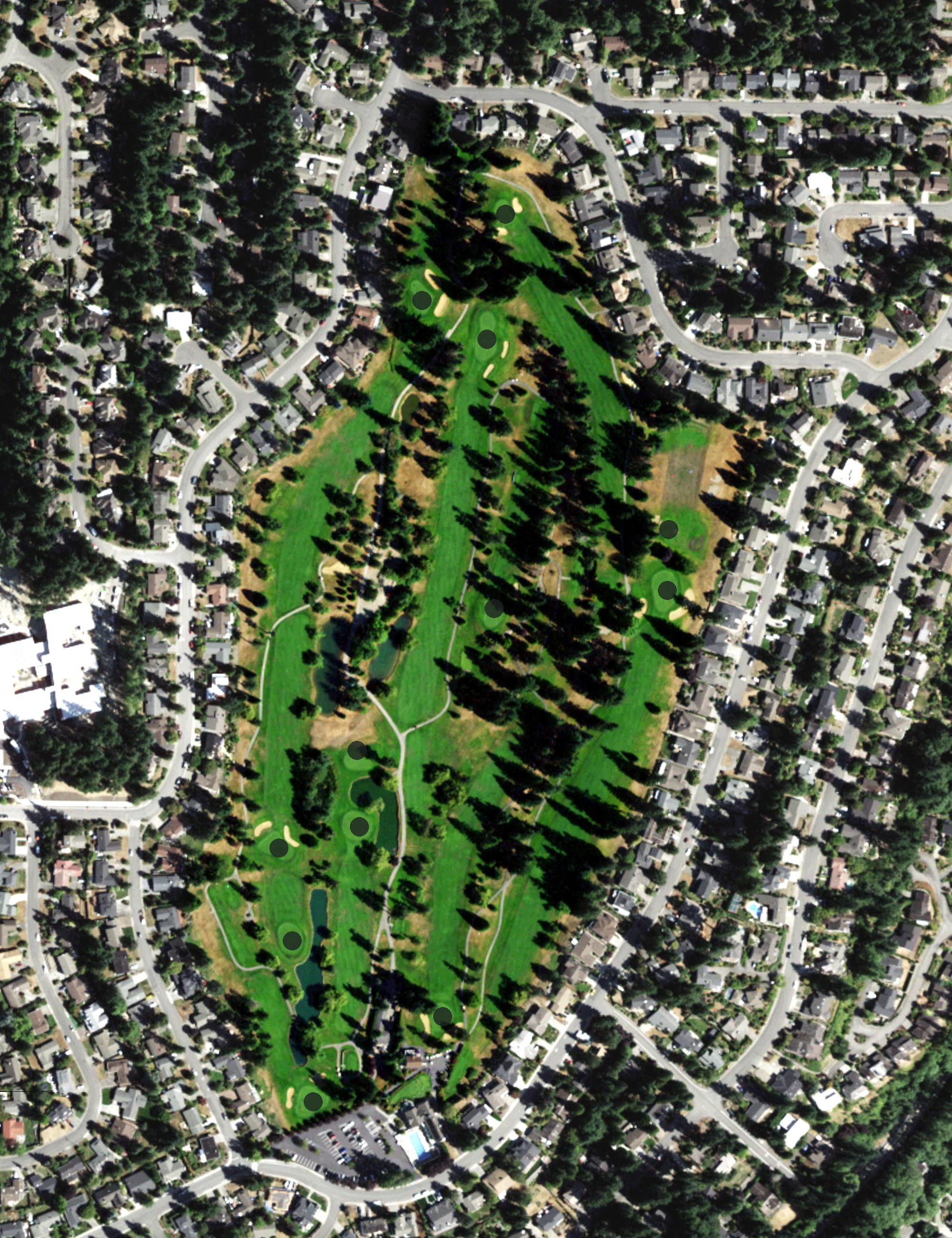 Aerial view of Tam o'Shanter Golf & Country Club, WA
