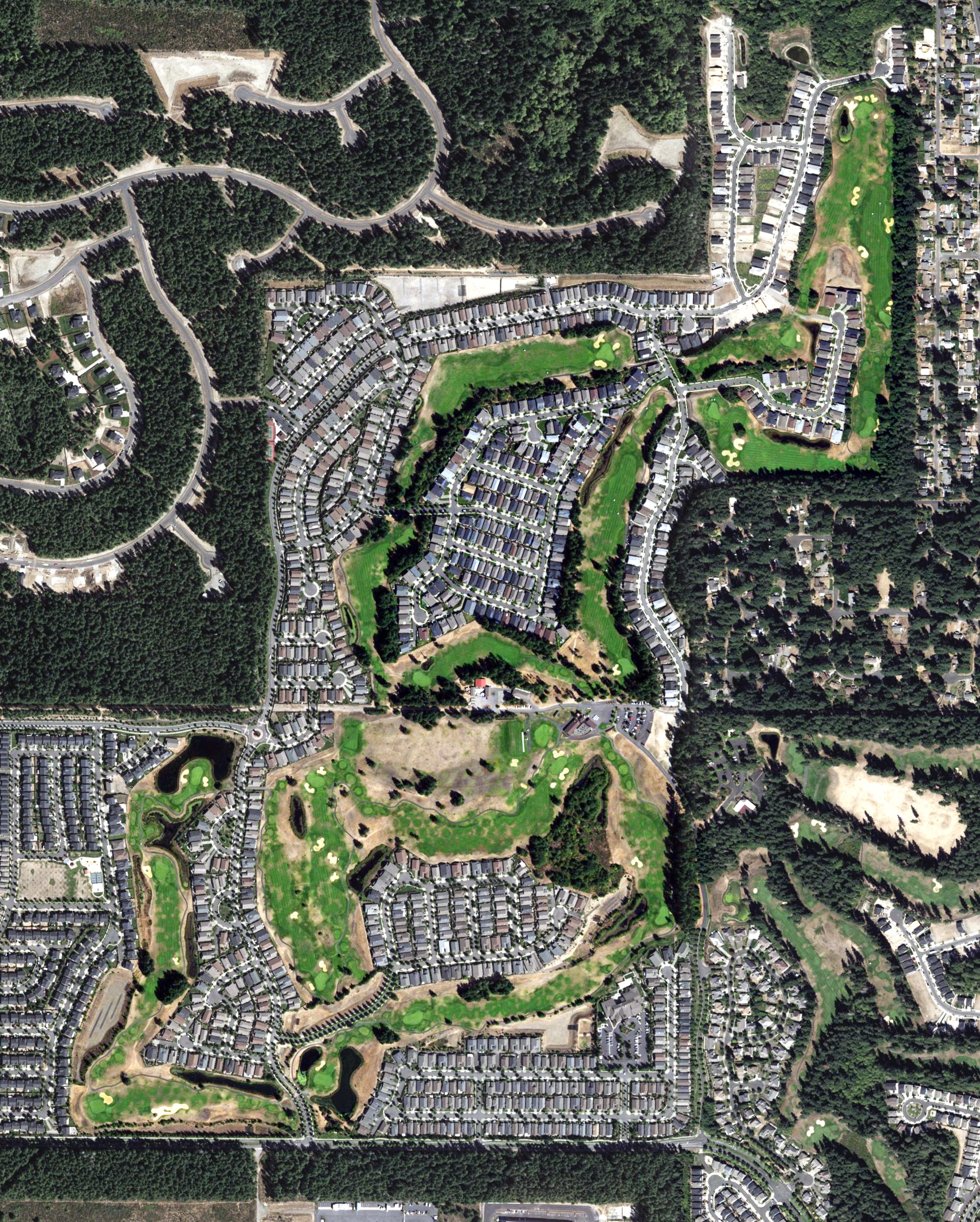 Aerial view of The Golf Club at Hawks Prairie - The Links, WA