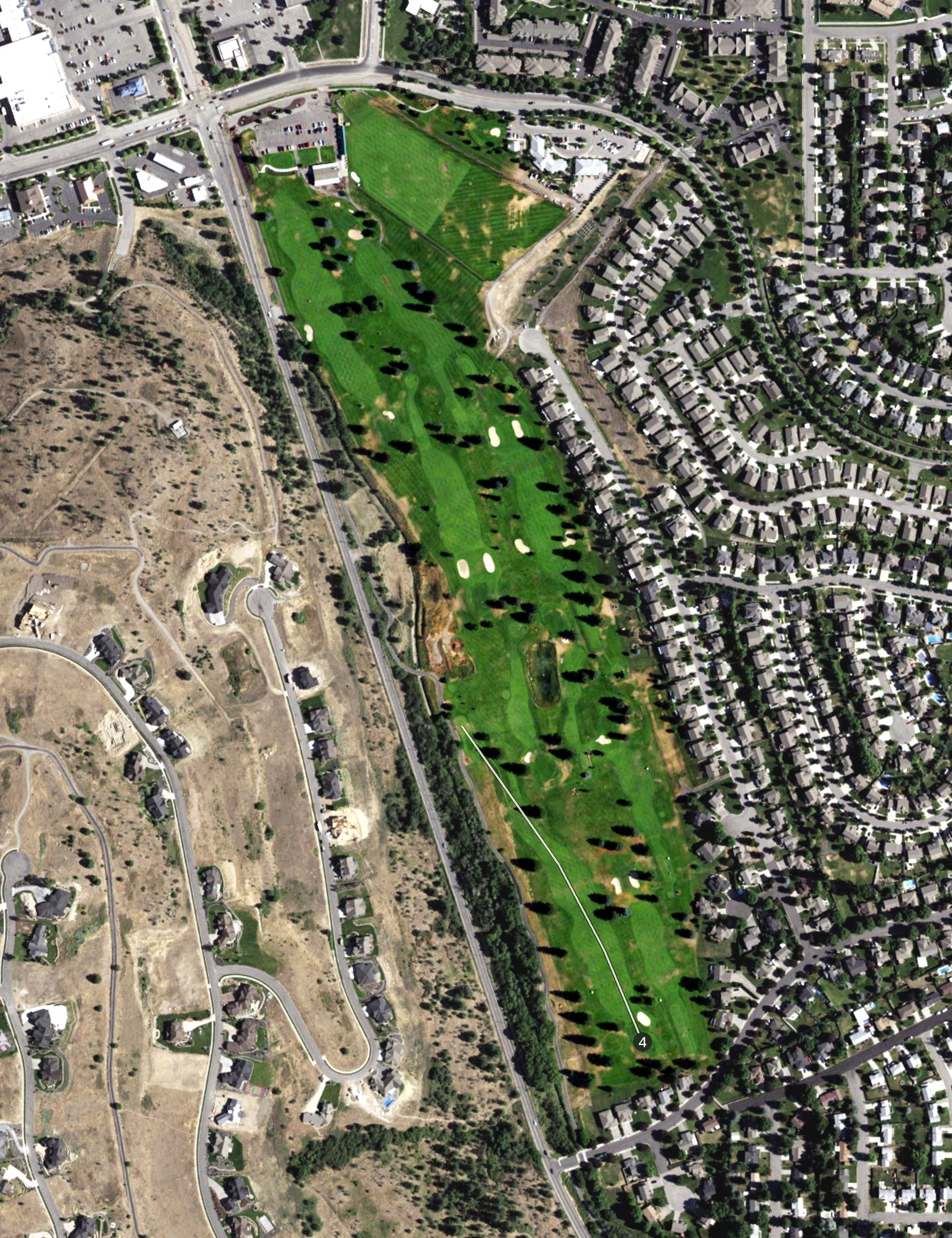Aerial view of Trailhead Golf Course, WA