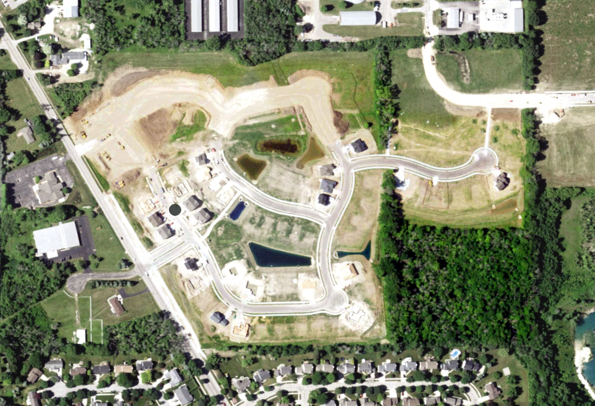 Aerial view of Baehmann's Par 3 Course, WI