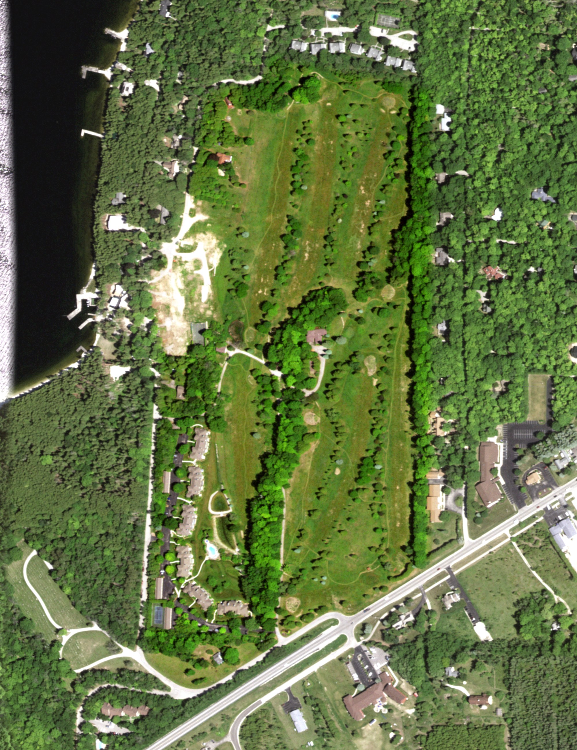 Aerial view of Bay Ridge Golf Course, WI
