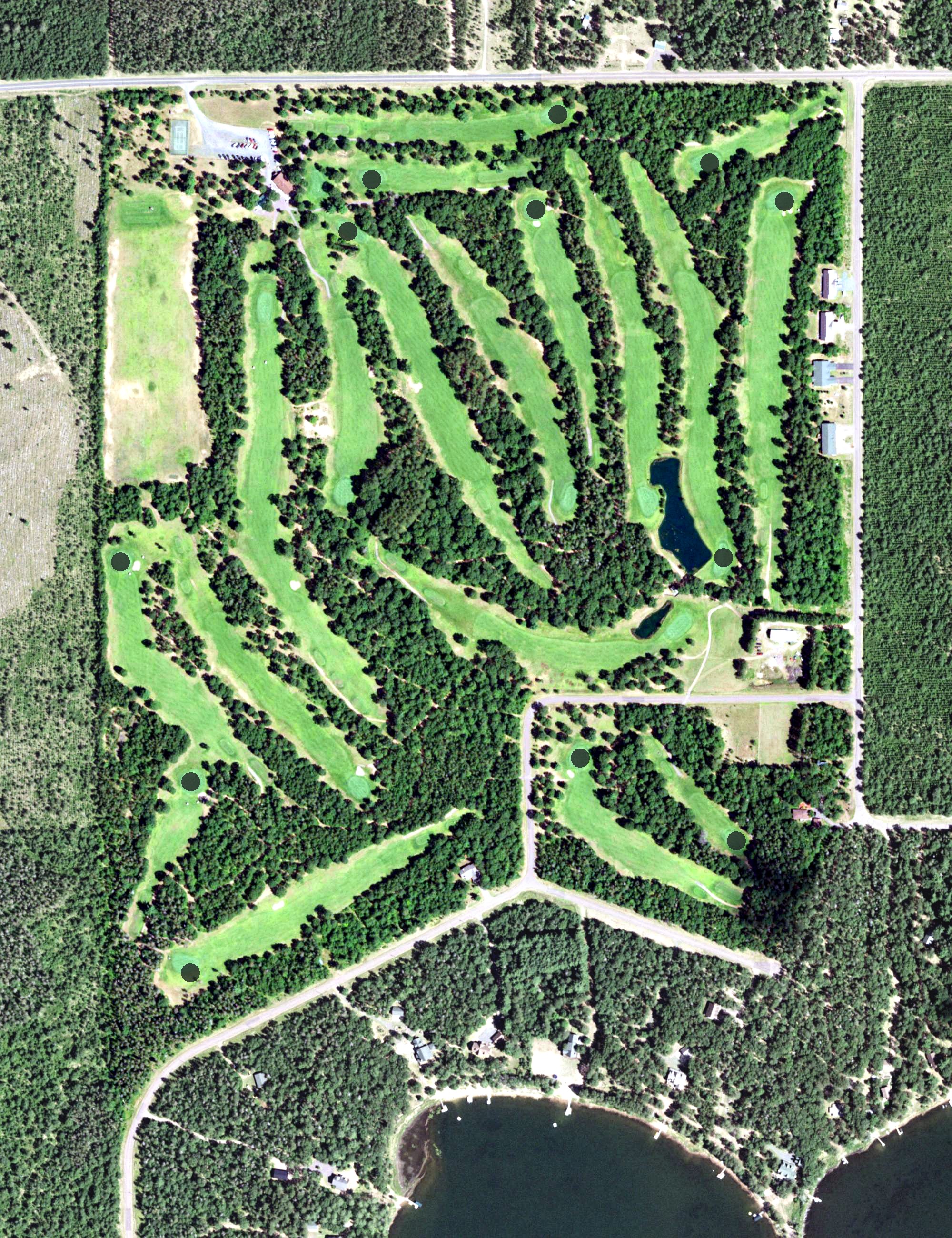 Aerial view of Black Bear Golf Course, WI