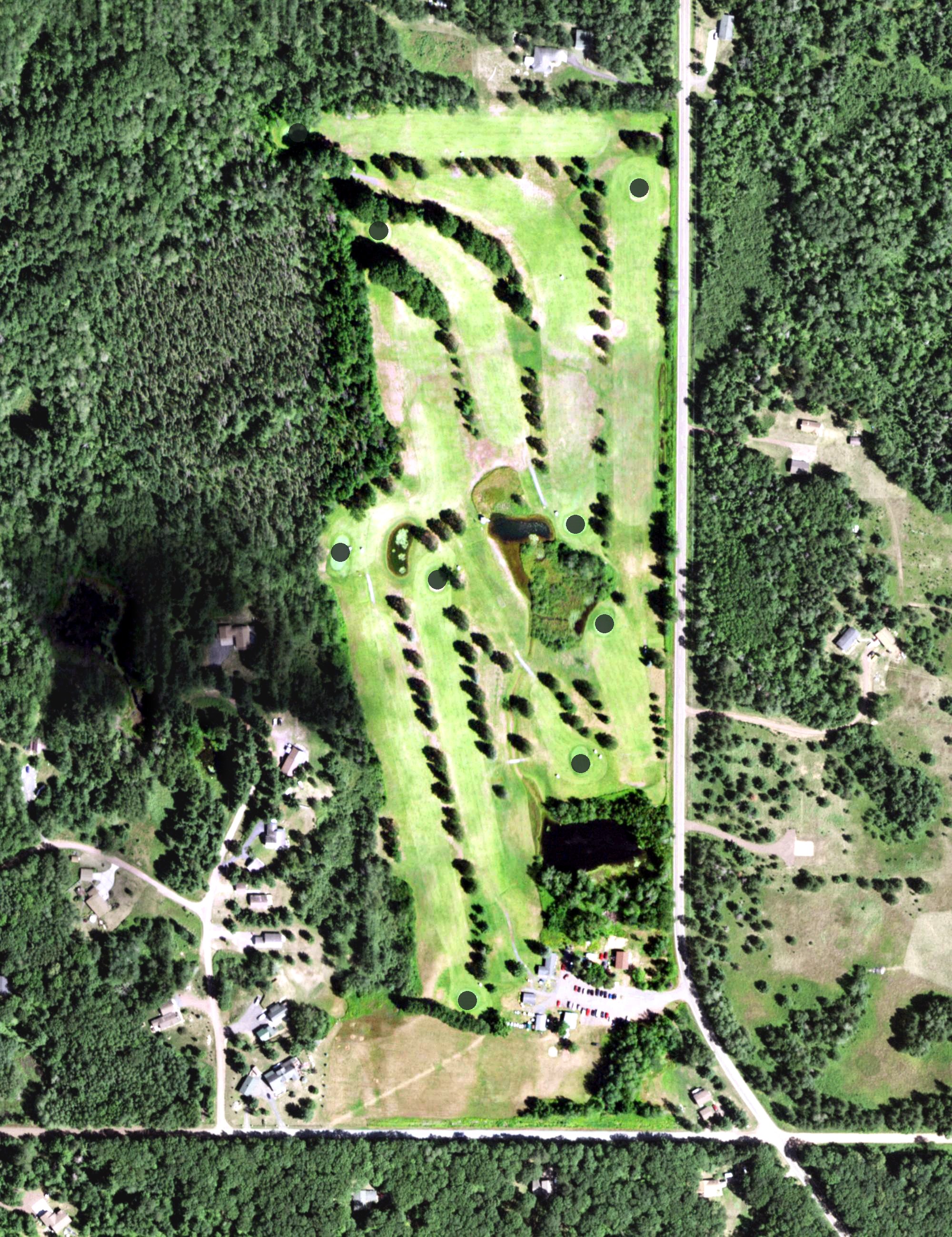 Aerial view of Botten's Green Acres, WI
