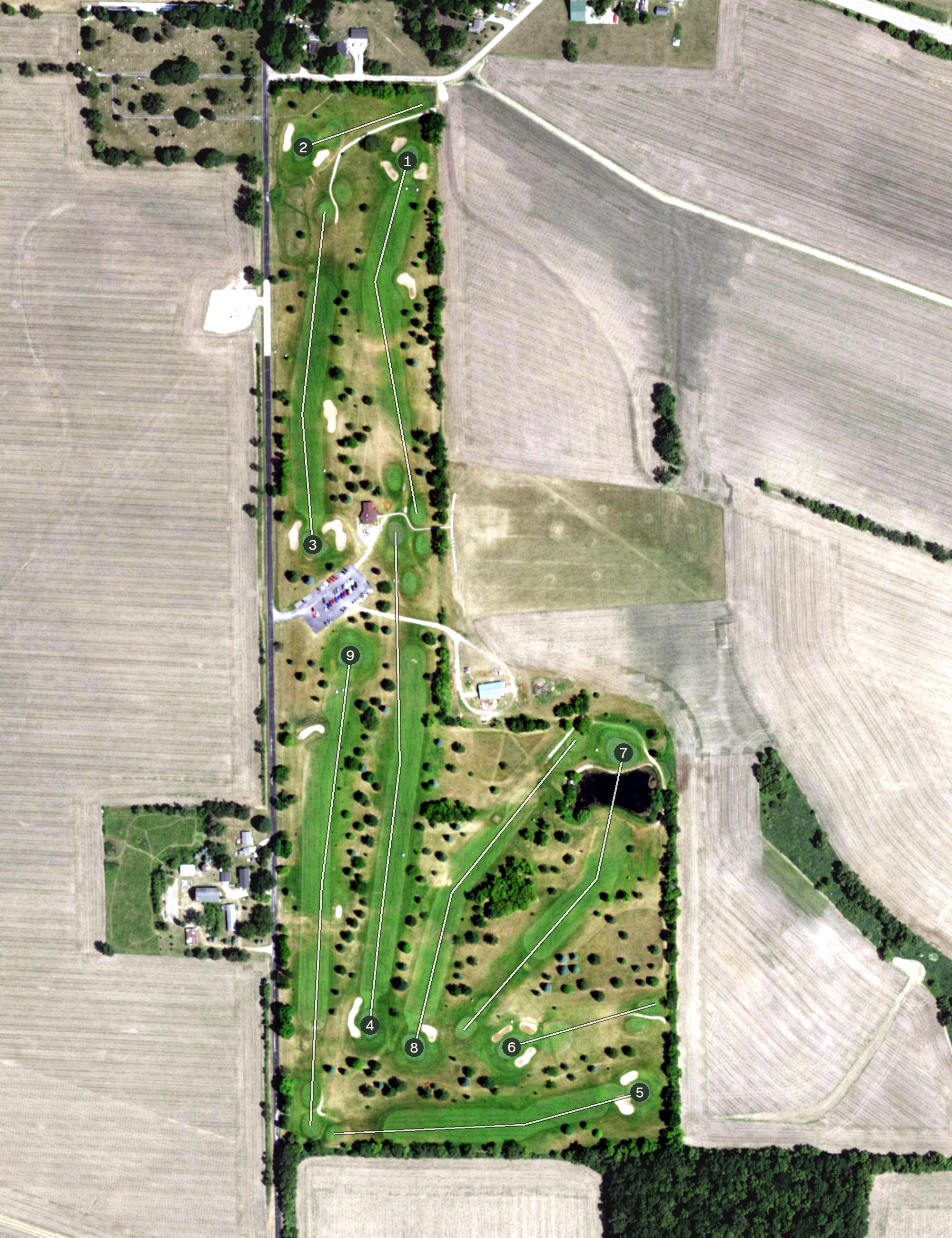 Aerial view of CeCelia's Golf Course, WI