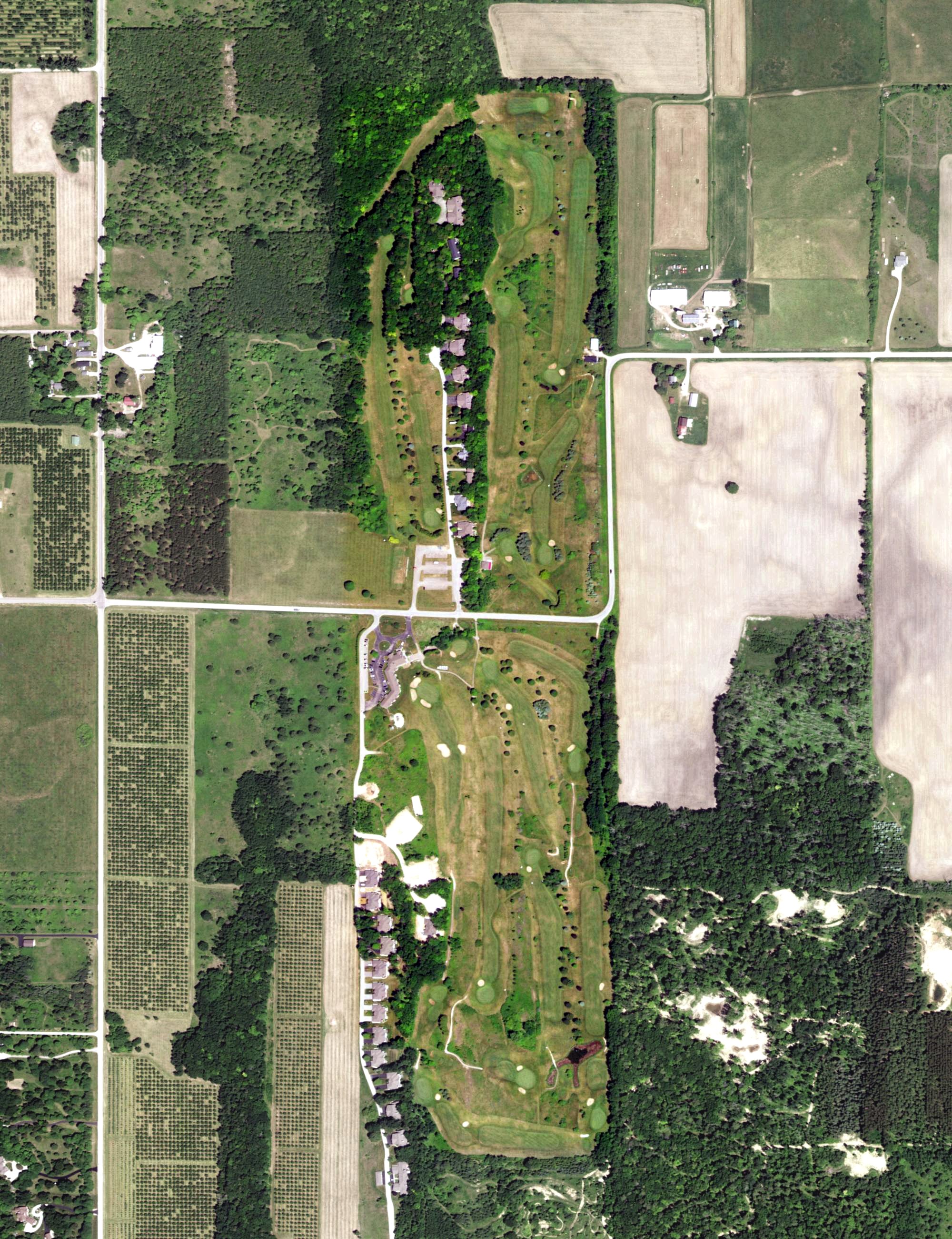 Aerial view of Cherry Hill Golf Resort, WI