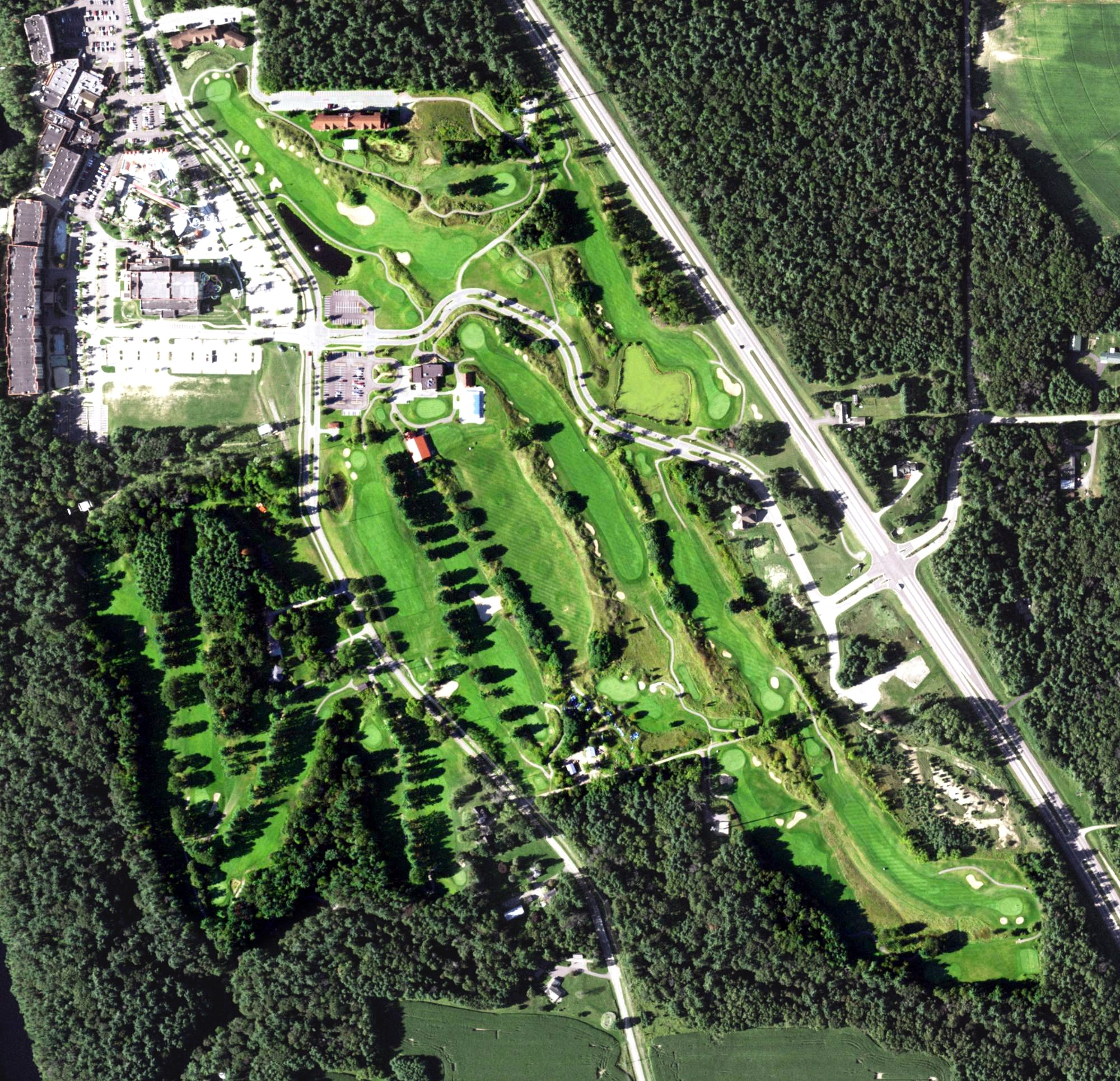 Aerial view of Cold Water Canyon Golf Course, WI