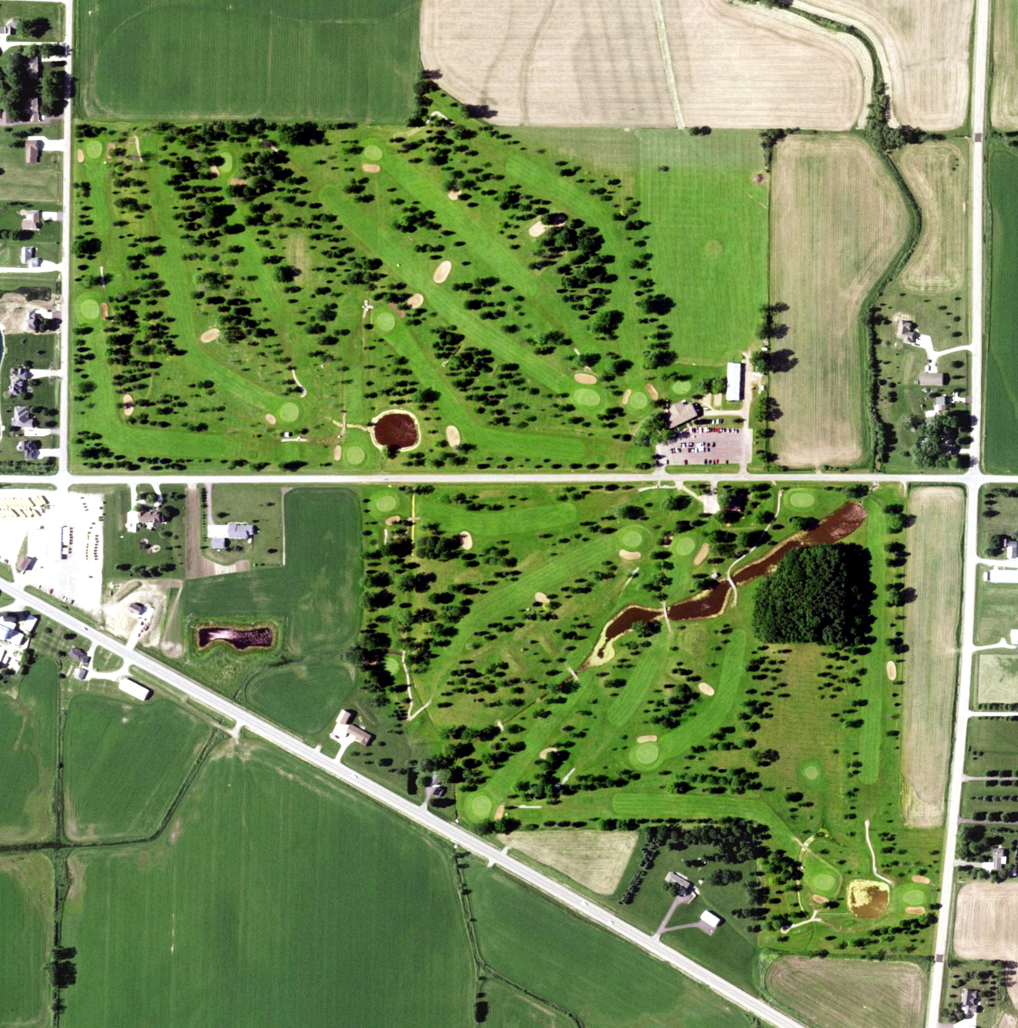 Aerial view of Countryside Golf Club, WI