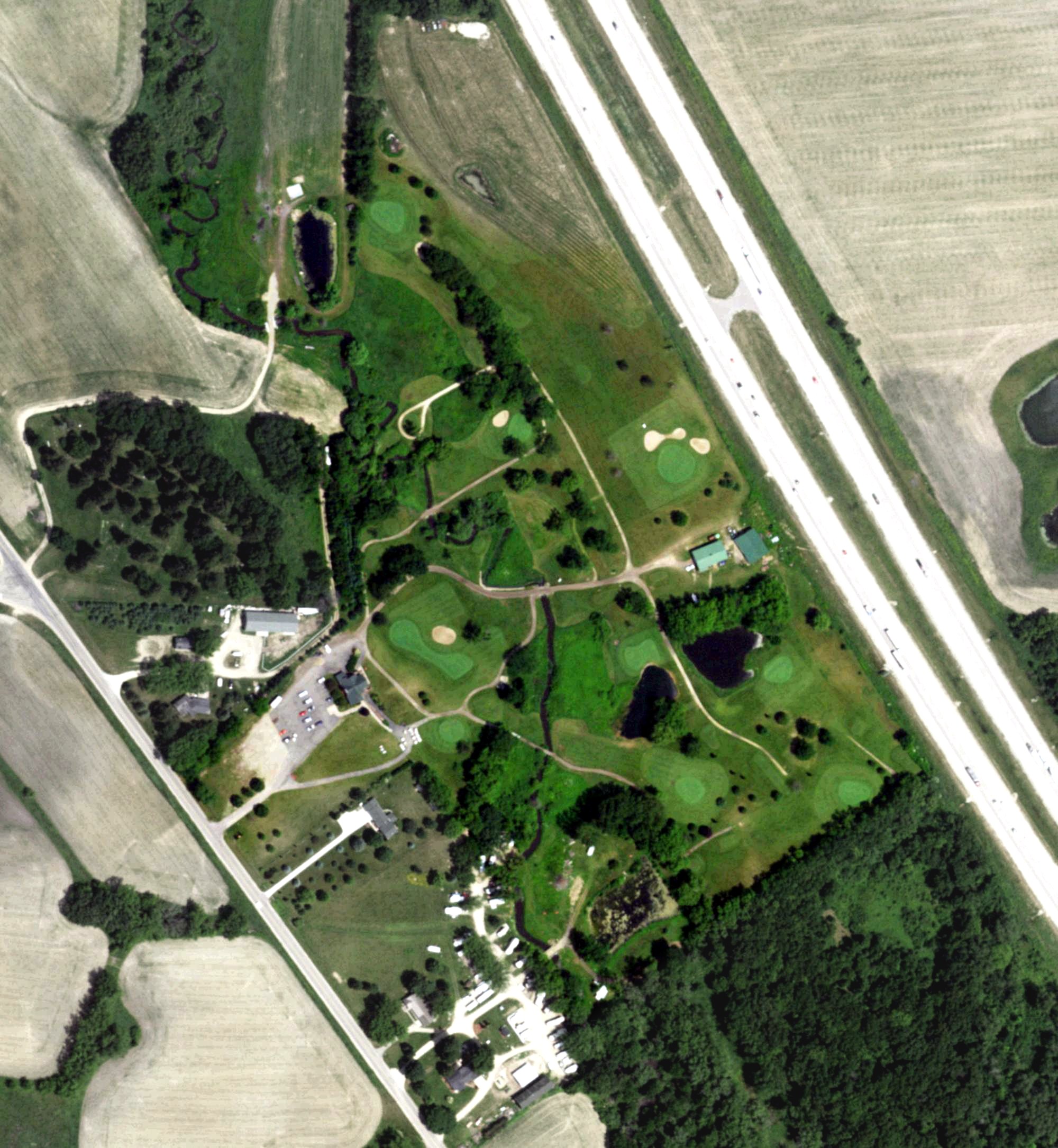 Aerial view of Creekview Par Three, WI