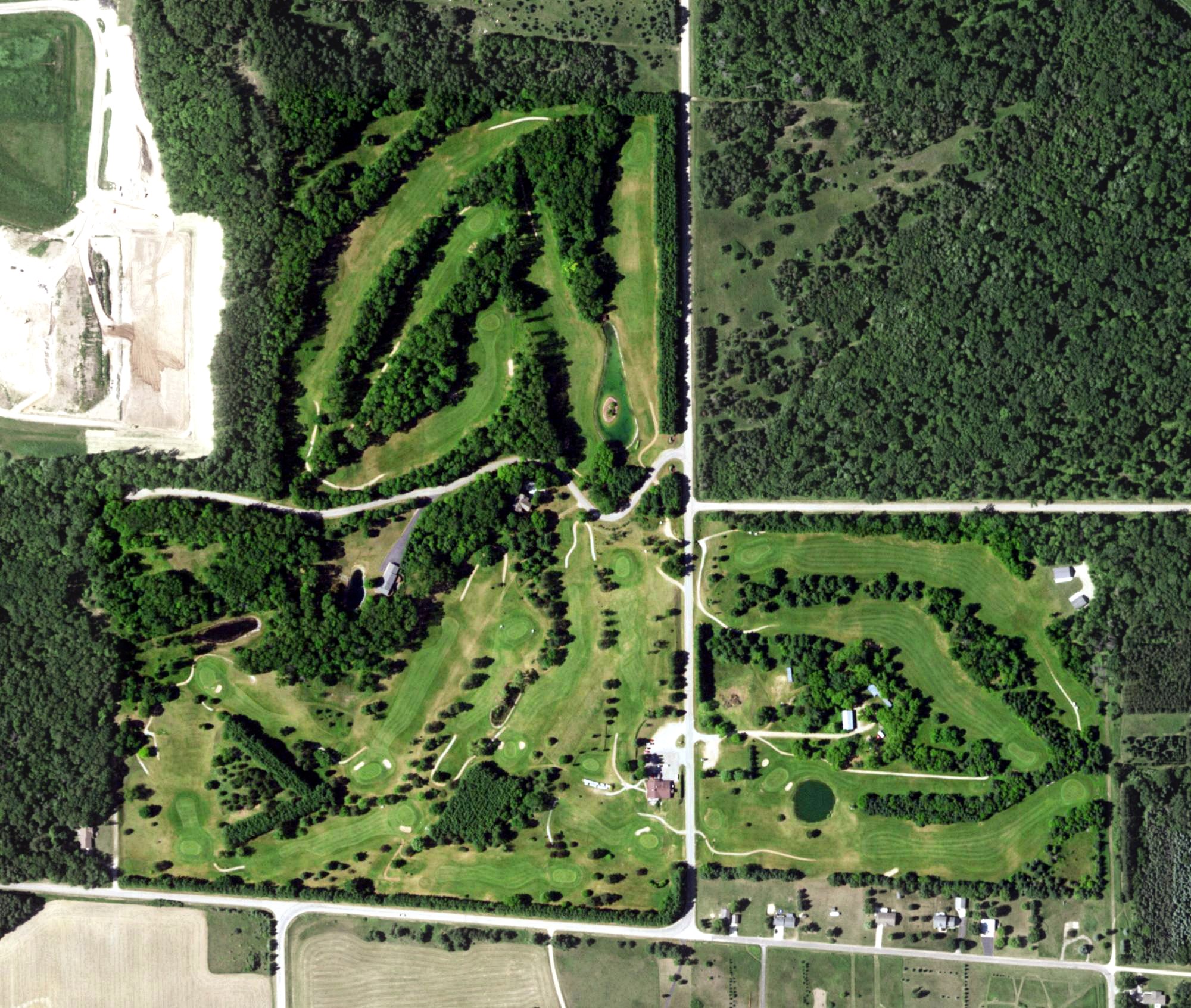 Aerial view of De Smidt's Golf Course & Country Club, WI