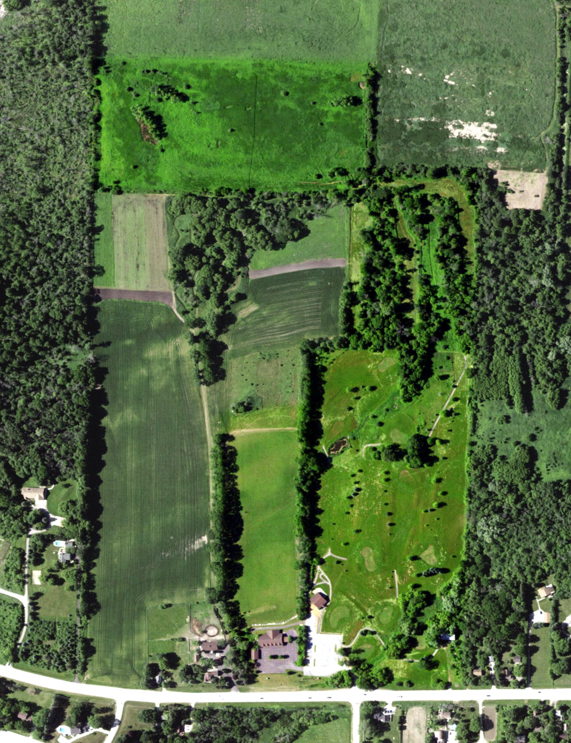 Aerial view of Deer Haven Golf Club, WI