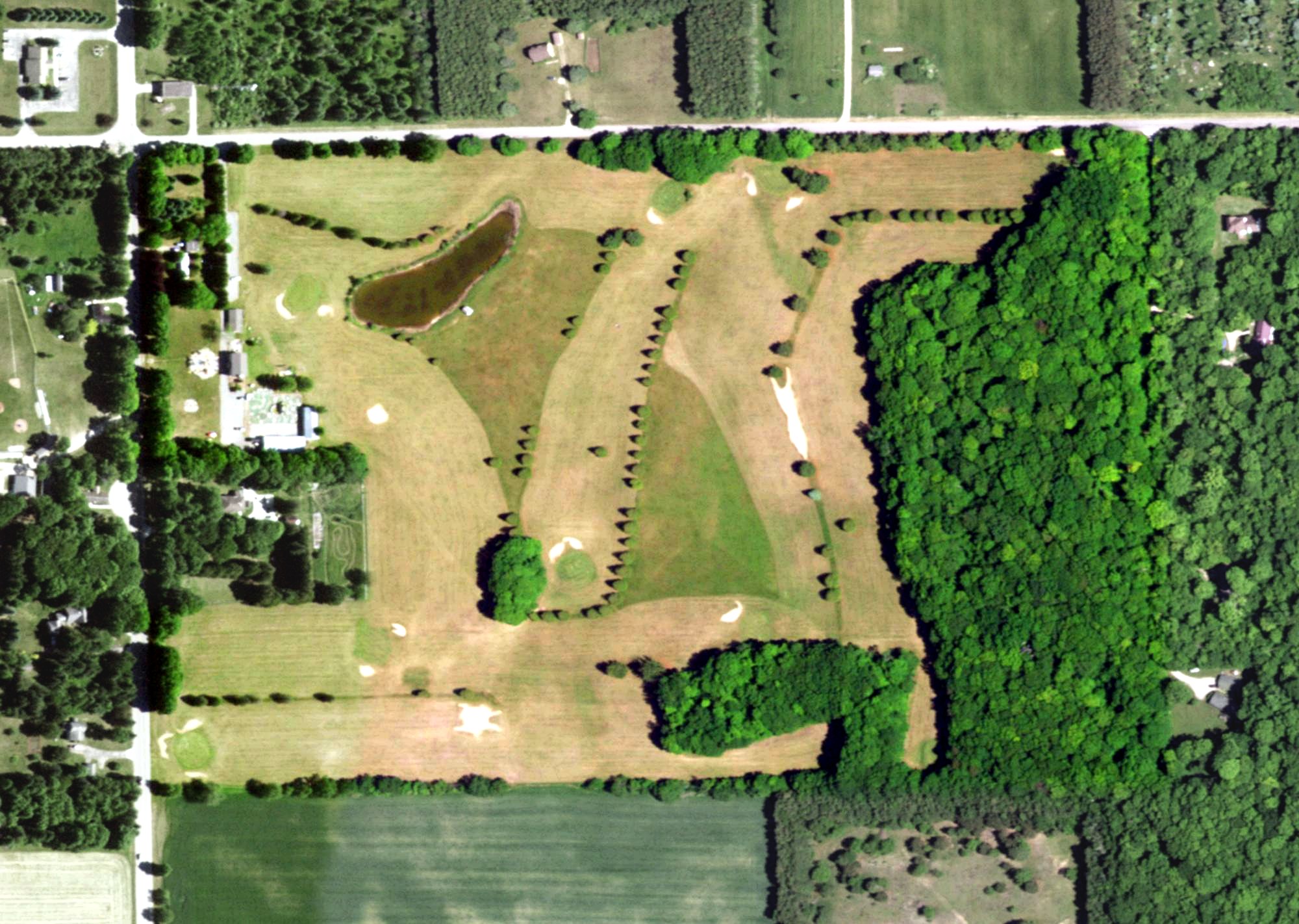 Aerial view of Deer Run Golf Course, WI
