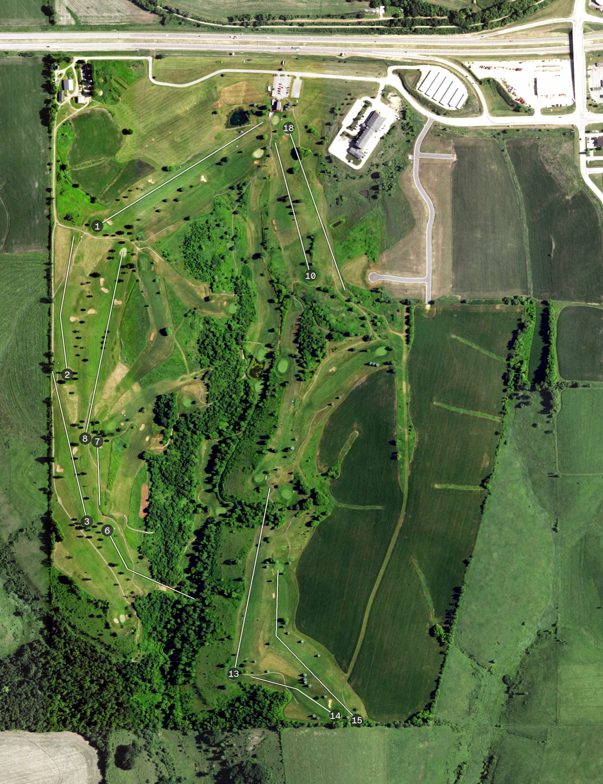 Aerial view of Deer Valley Golf Course, WI