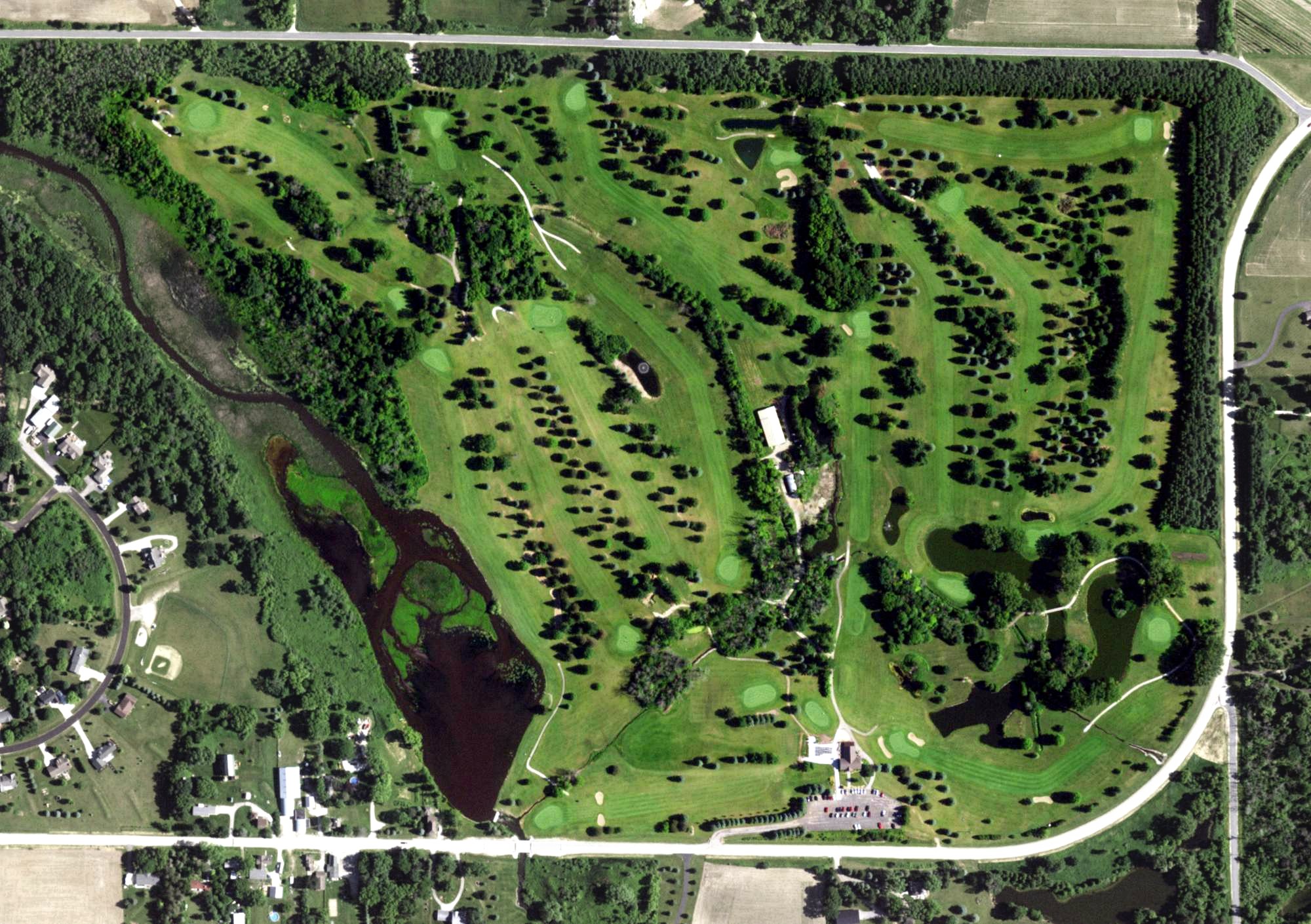 Aerial view of Deertrak Golf Club, WI