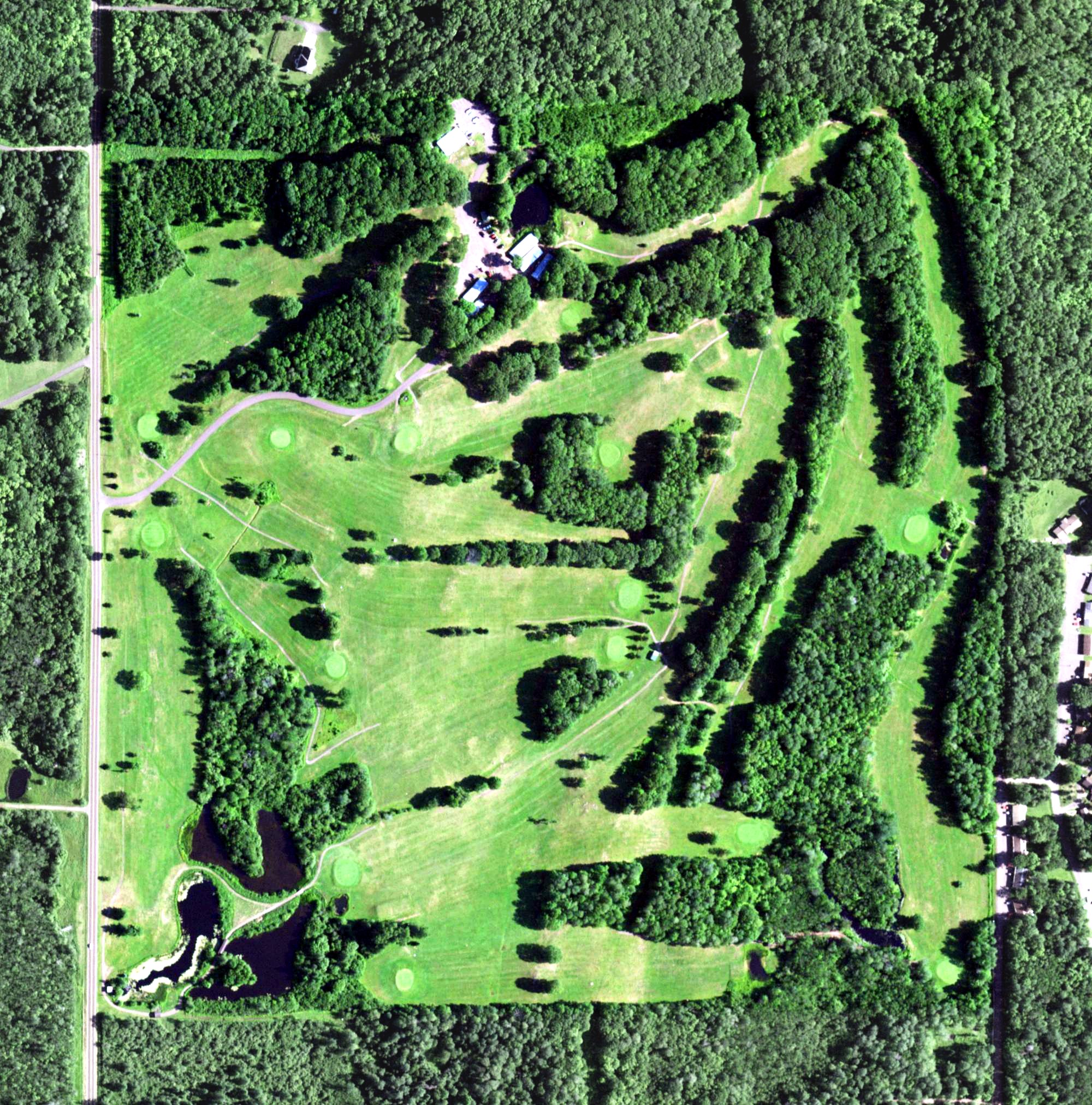 Aerial view of Eagle Bluff Golf Club, WI