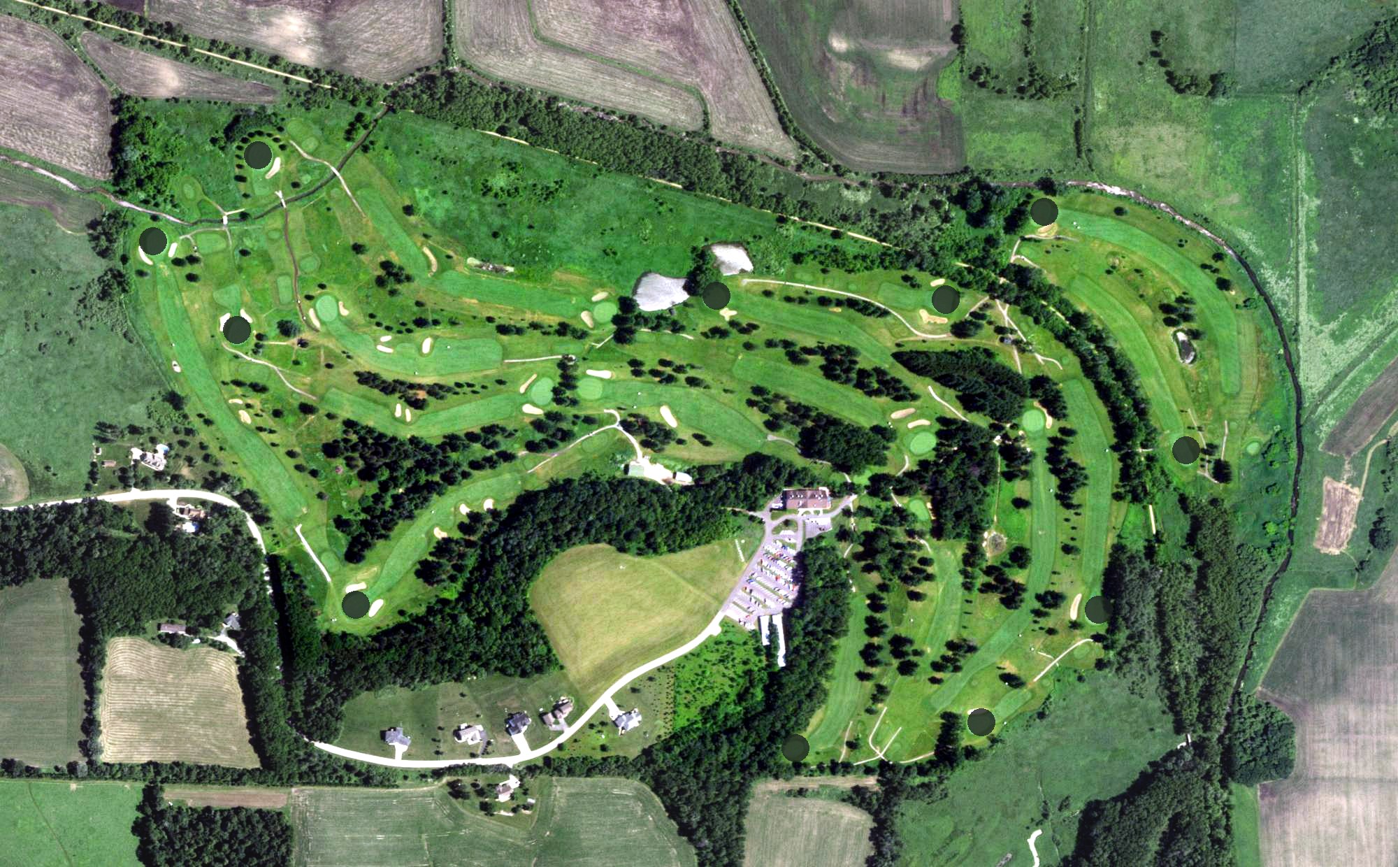Aerial view of Edelweiss Chalet Country Club, WI