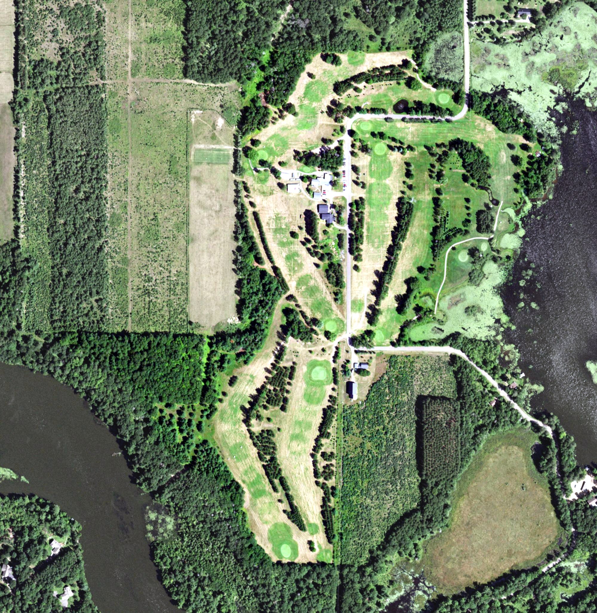 Aerial view of Edgewater Country Club, WI