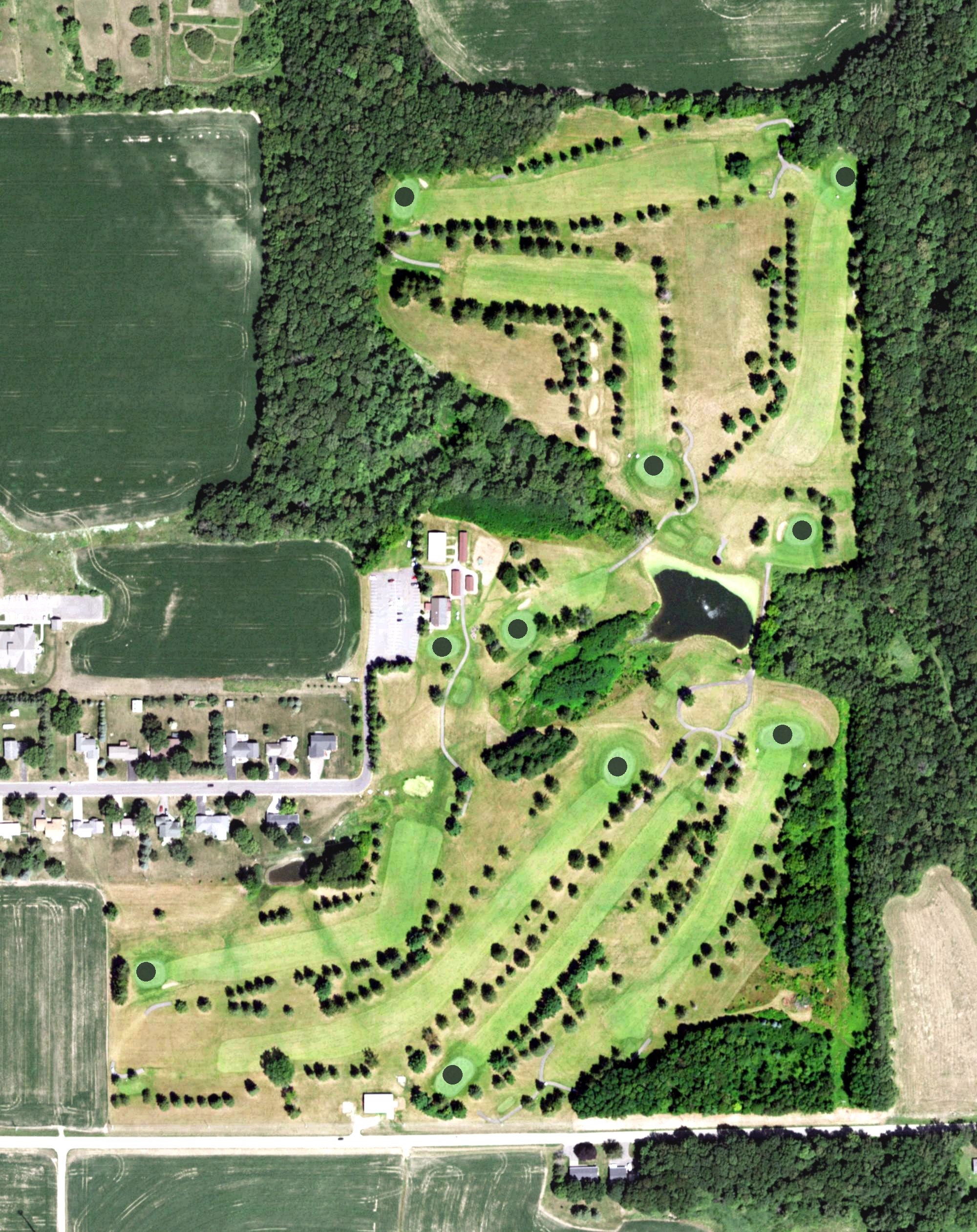 Aerial view of Ellsworth Country Club, WI
