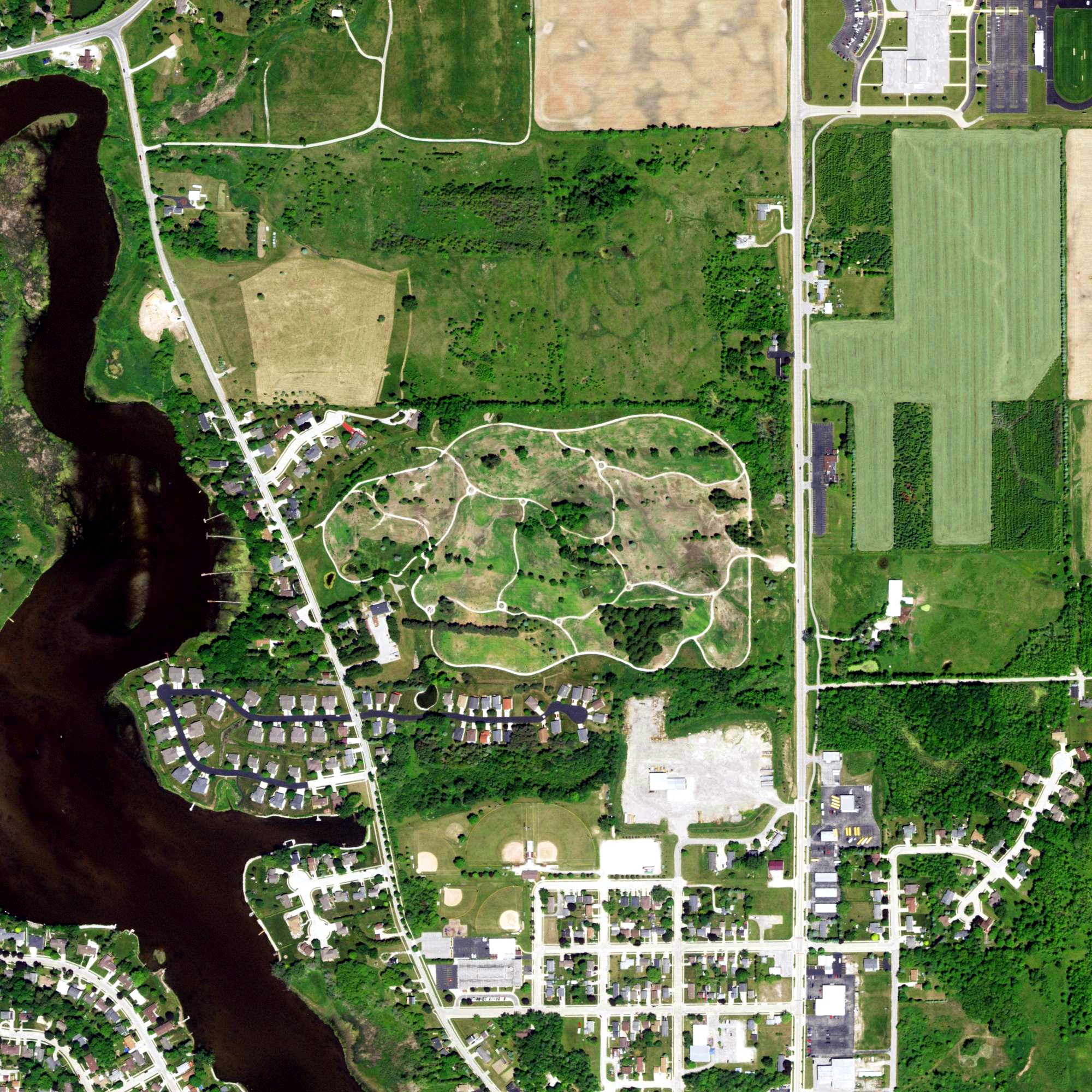 Aerial view of Emerald Hills Golf Course, WI