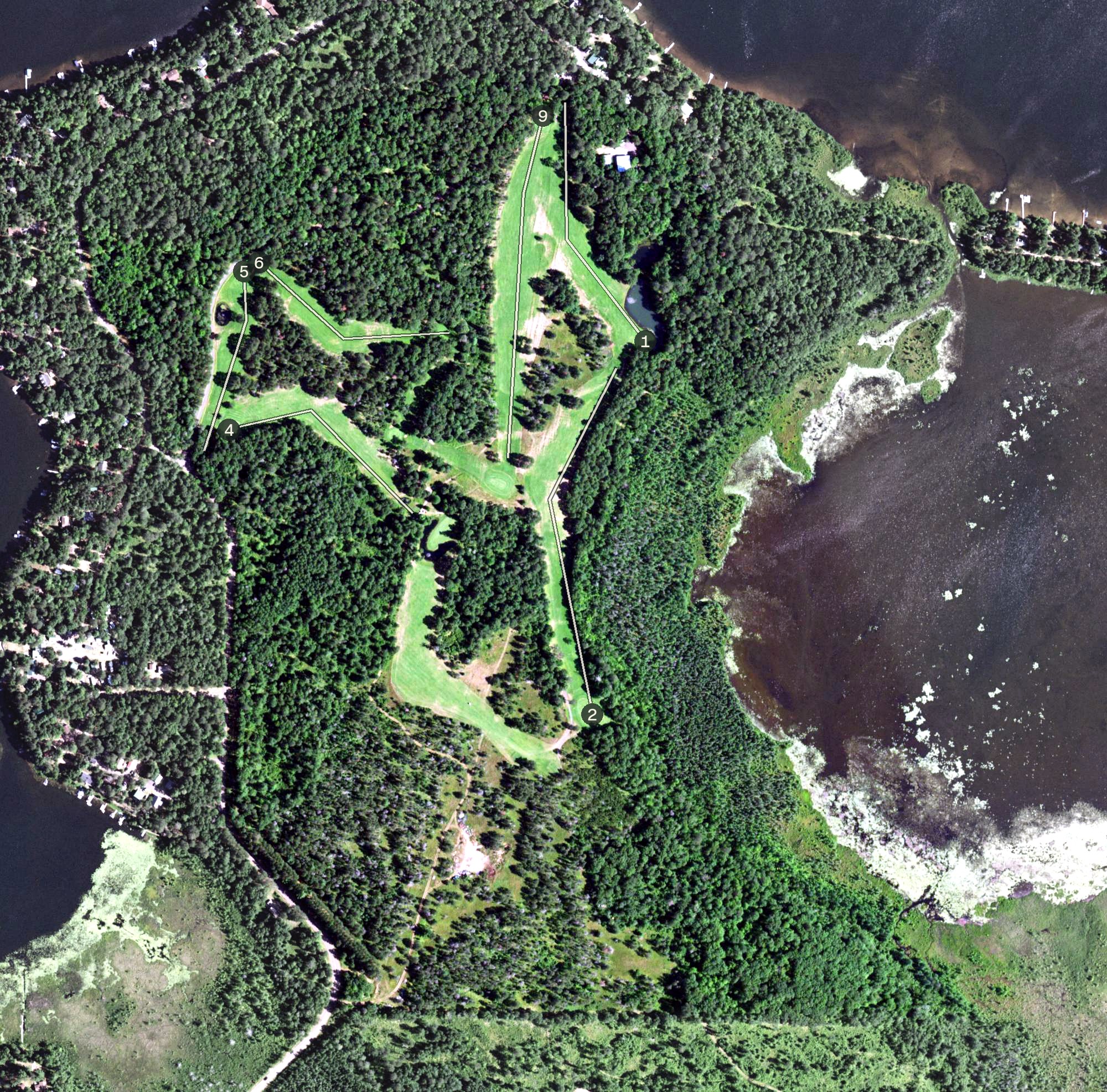 Aerial view of Forest Point Golf Course, WI