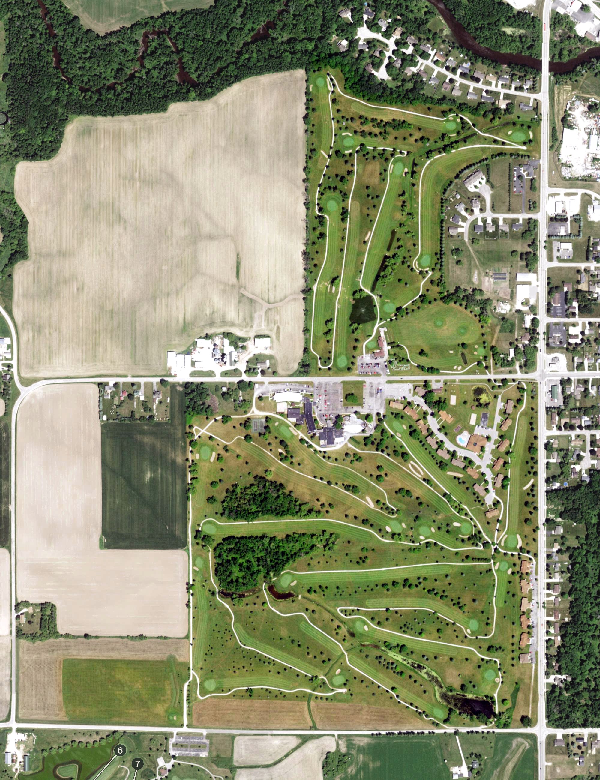 Aerial view of Fox Creek, WI