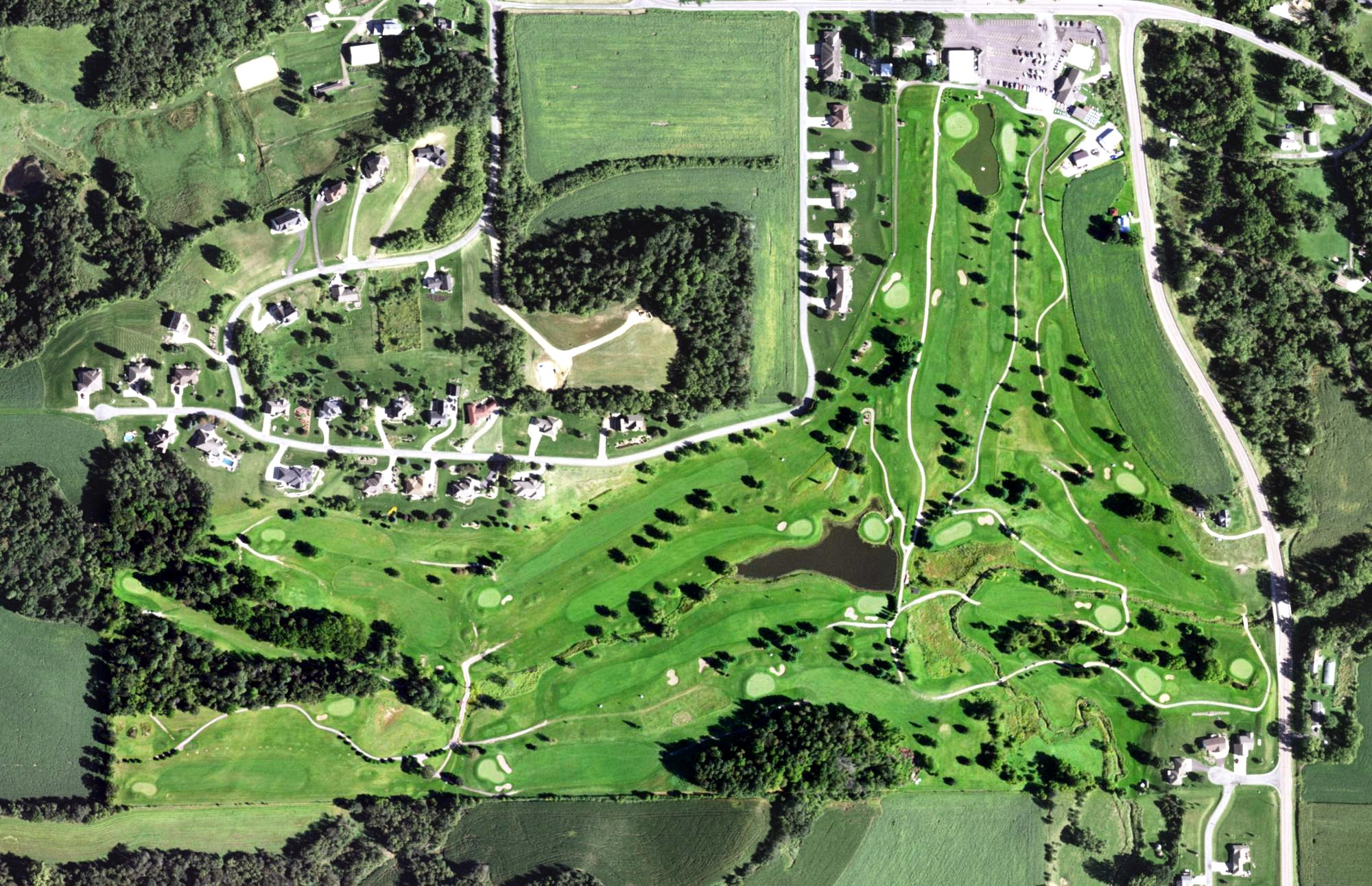 Aerial view of Fox Hollow Golf Course, WI