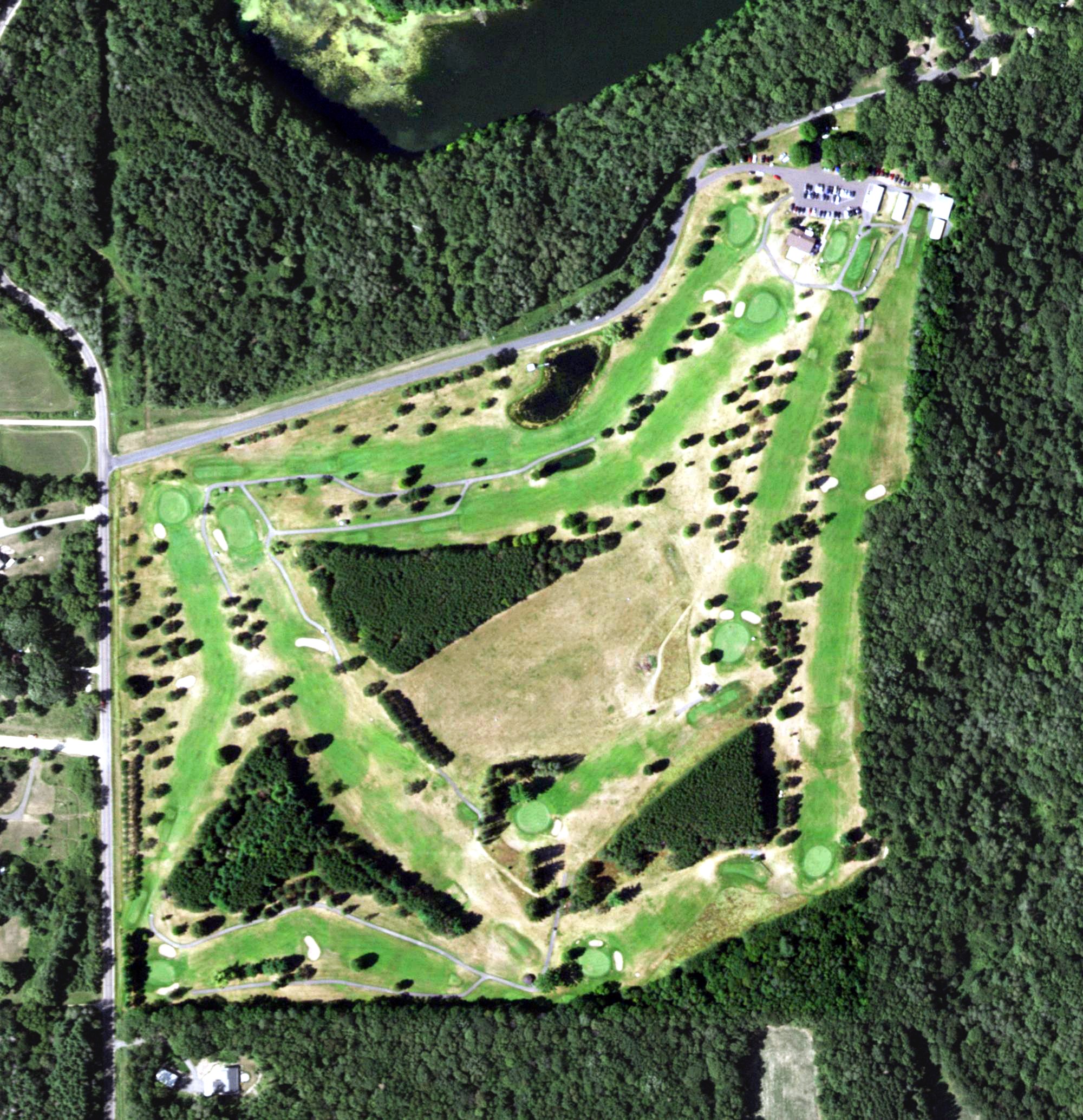 Aerial view of Glen Hills Golf Club, WI