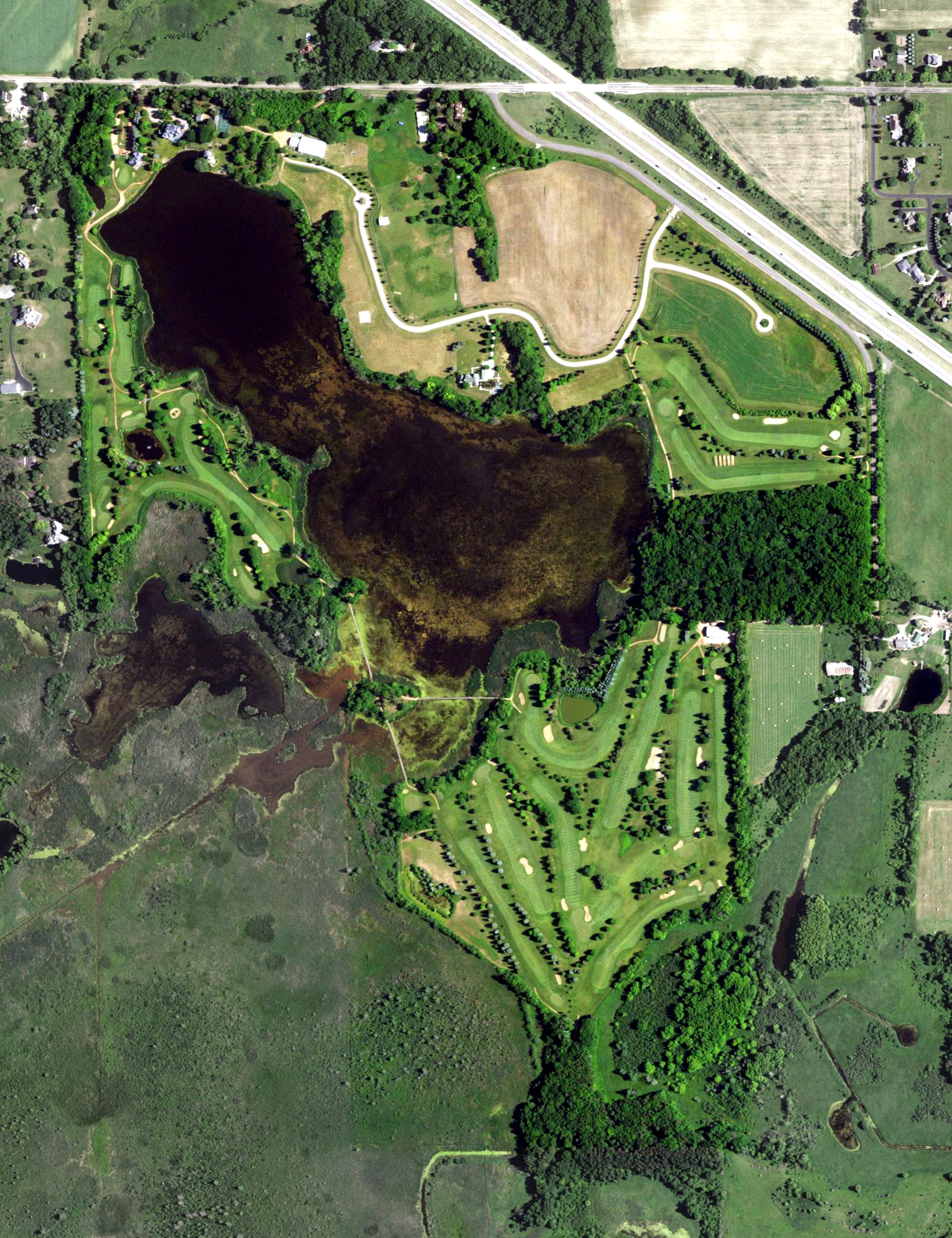 Aerial view of Goldeneye Club, WI