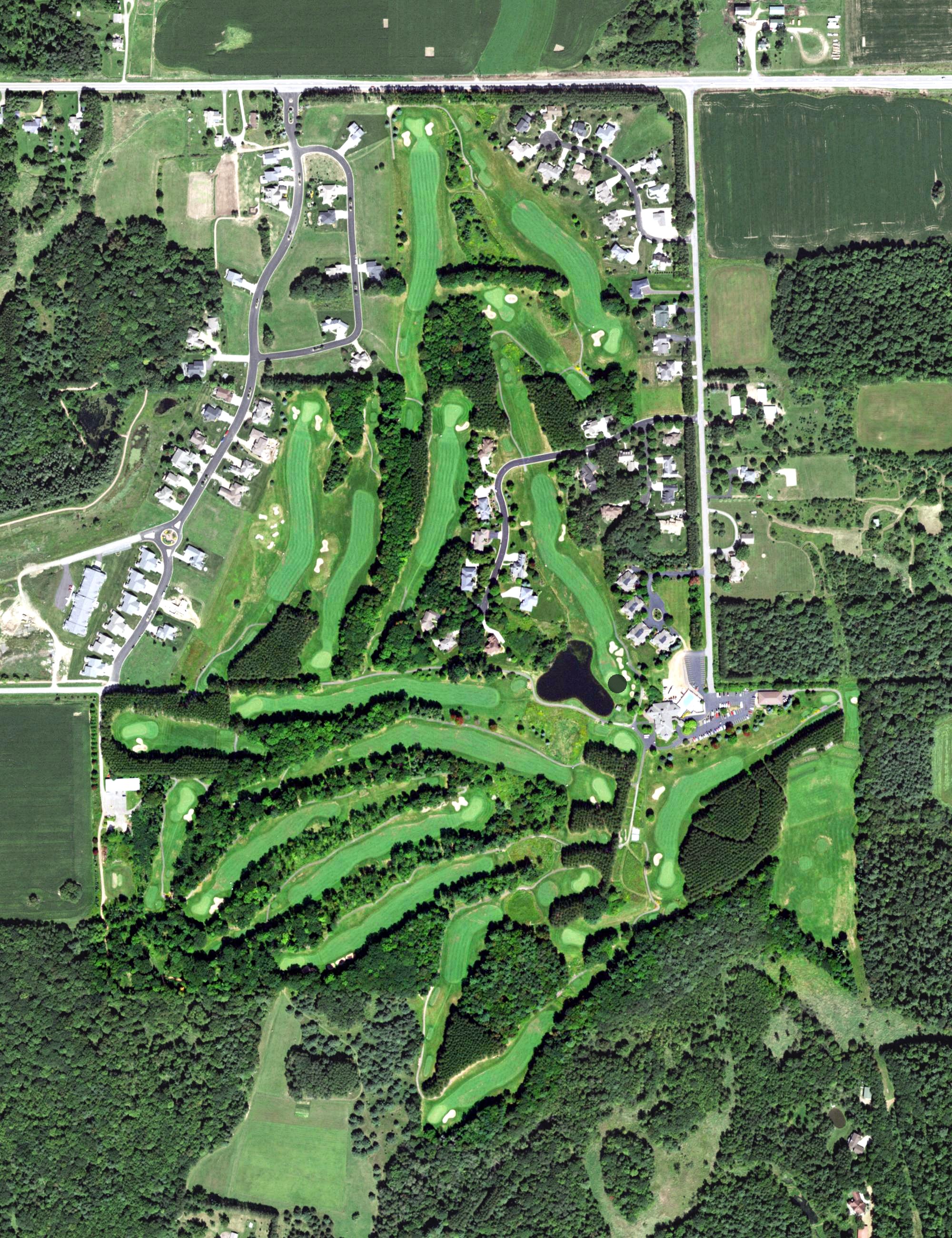 Aerial view of Greenwood Hills Country Club, WI