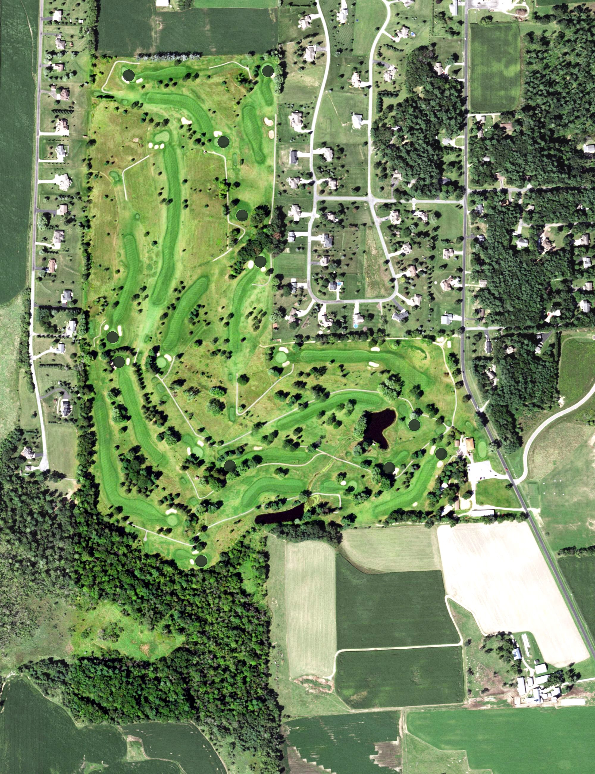 Aerial view of Hiawatha Golf Club, WI