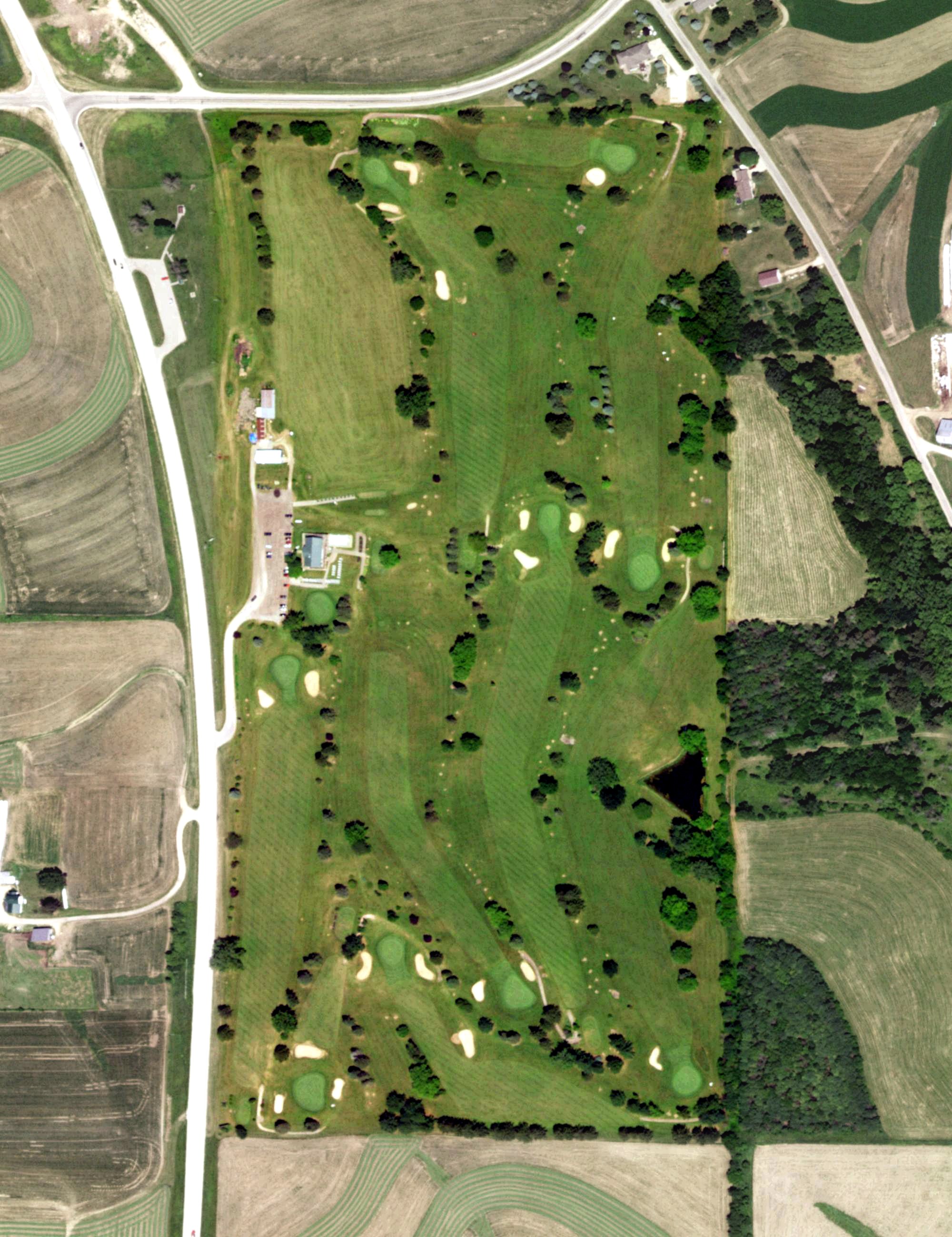Aerial view of Hickory Grove Country Club, WI