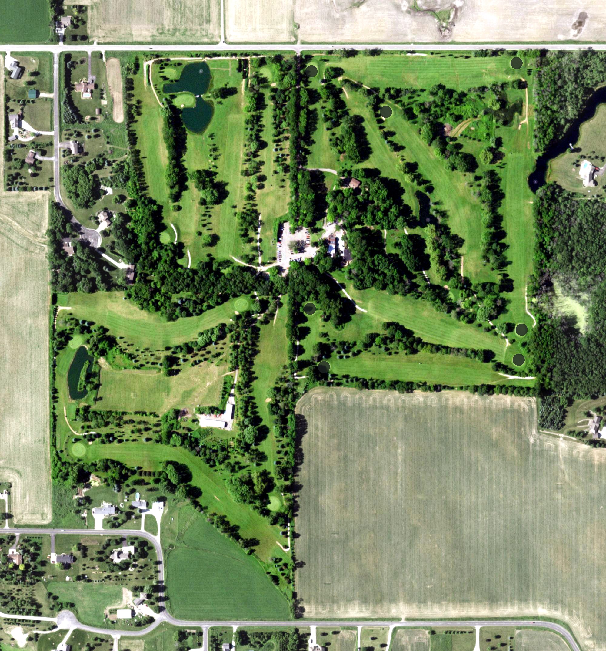 Aerial view of Hickory Hills Country Club, WI
