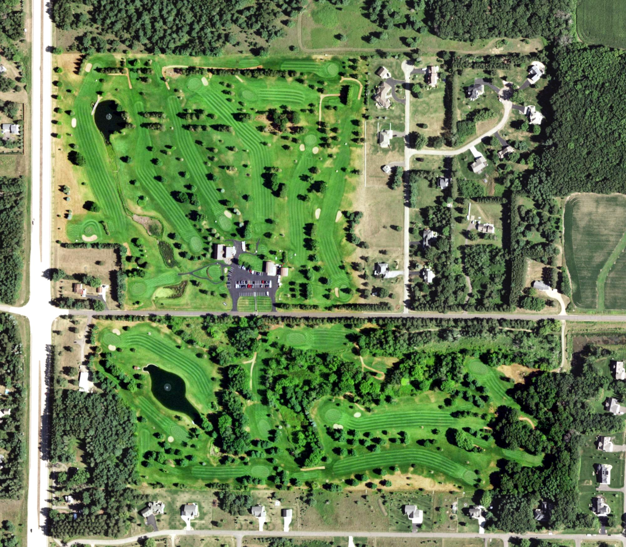 Aerial view of Hickory Hills Golf Course, WI