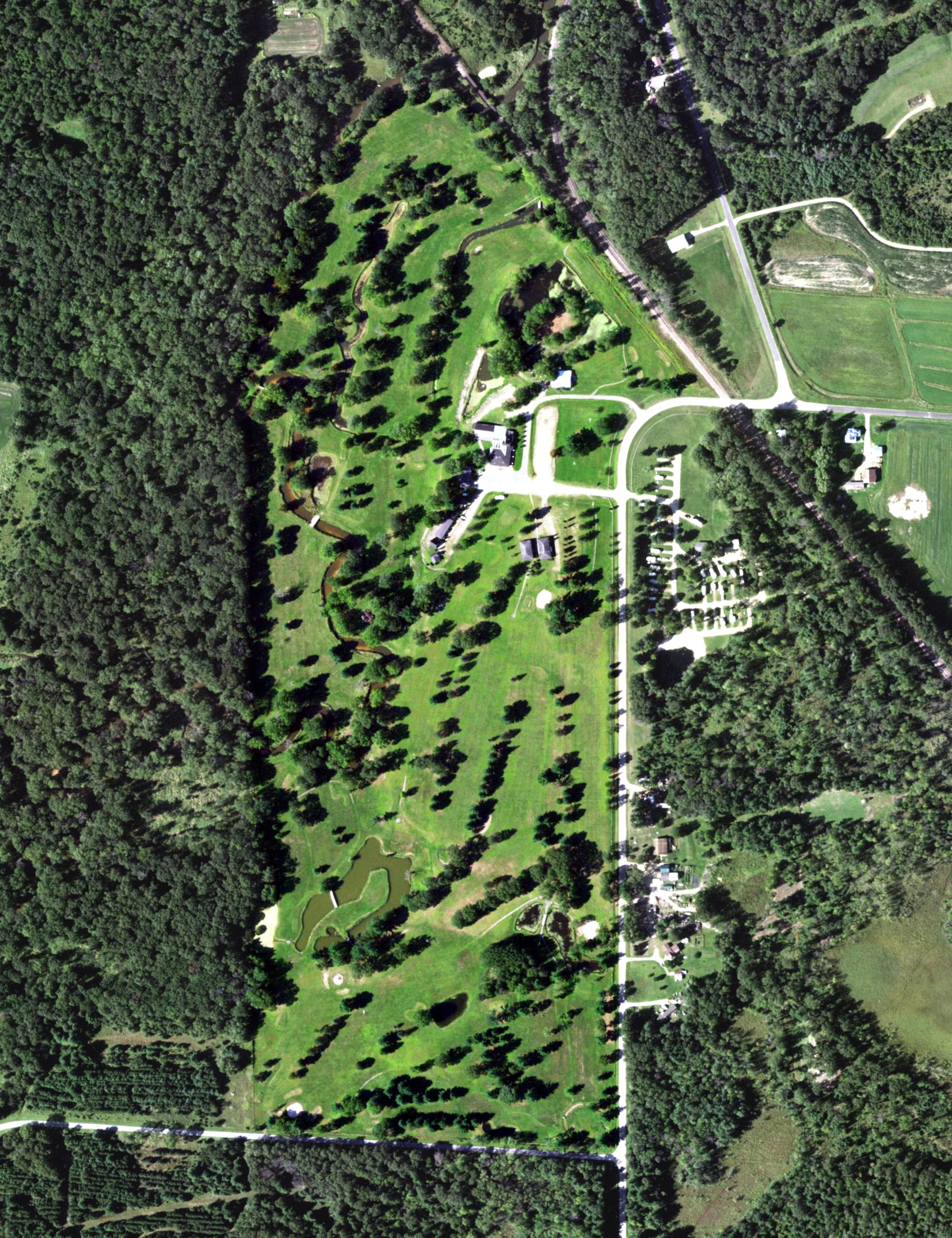 Aerial view of Holiday Lodge Golf Resort, WI