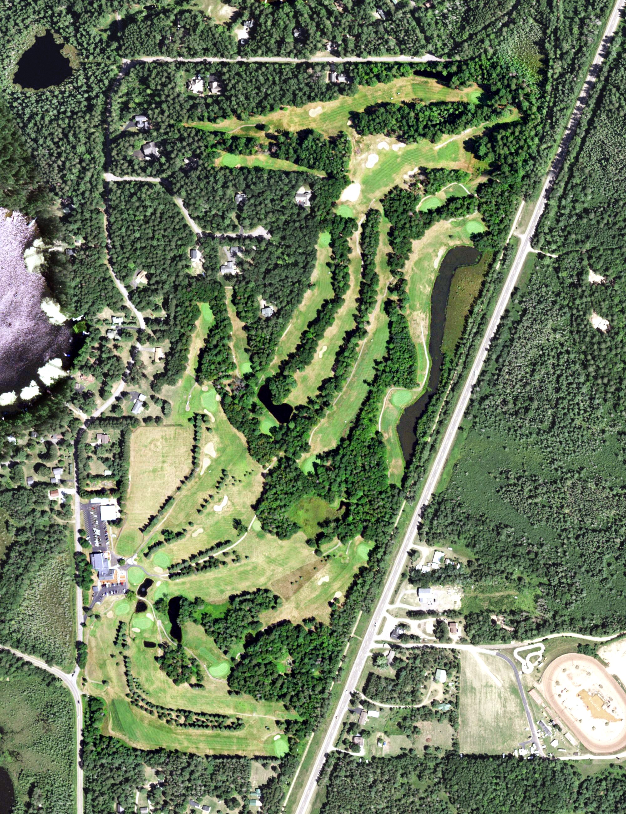 Aerial view of Inshalla Country Club, WI